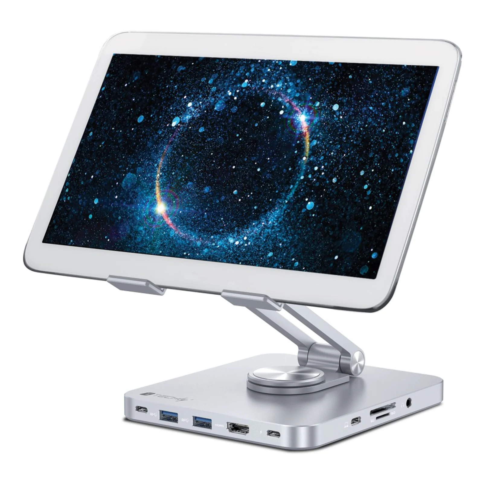 Techly ICA-TBL DOCK81 Support de livres Support pour tablette Argent