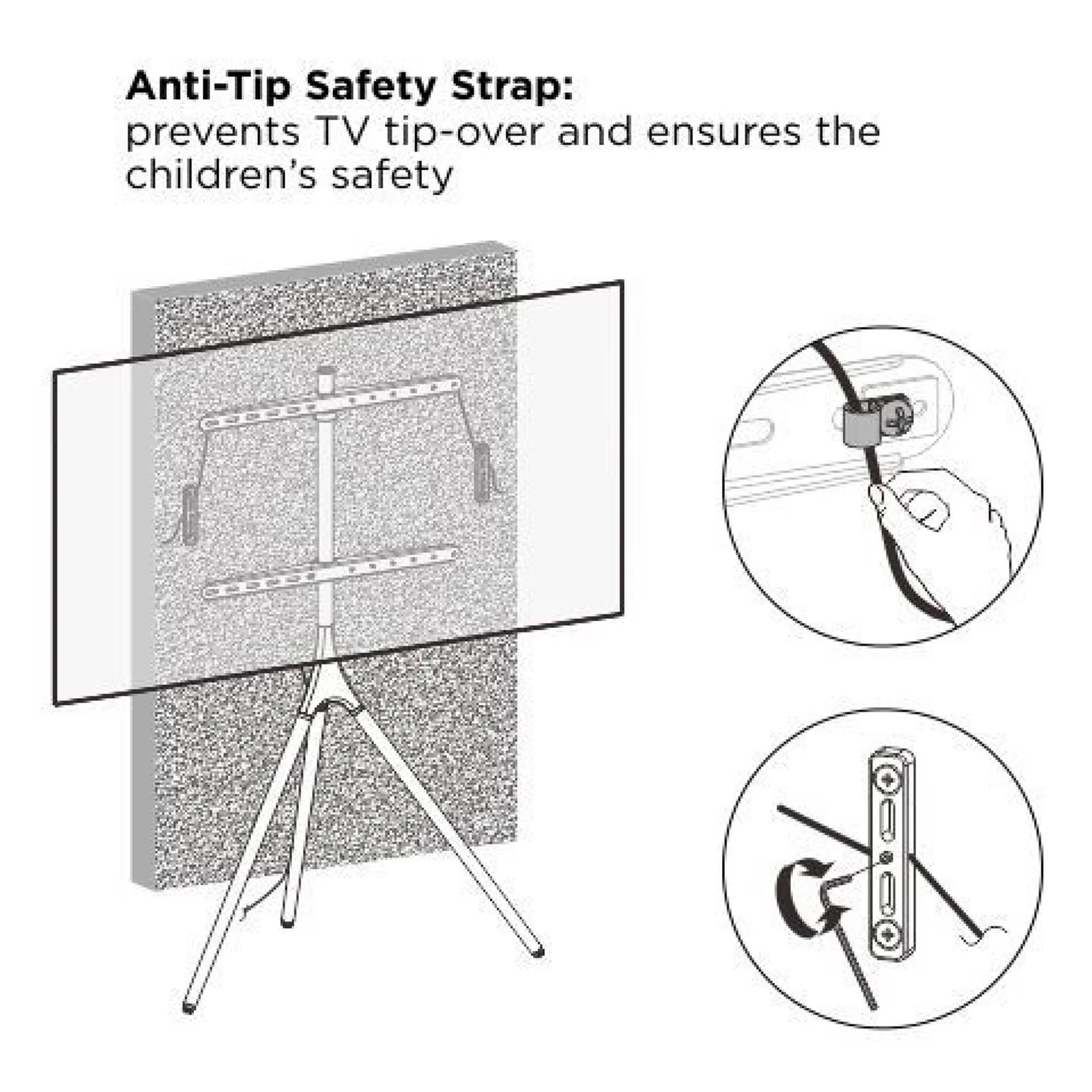 Techly ICA-TR18SAM support pour téléviseur 165,1 cm (65") Noyer
