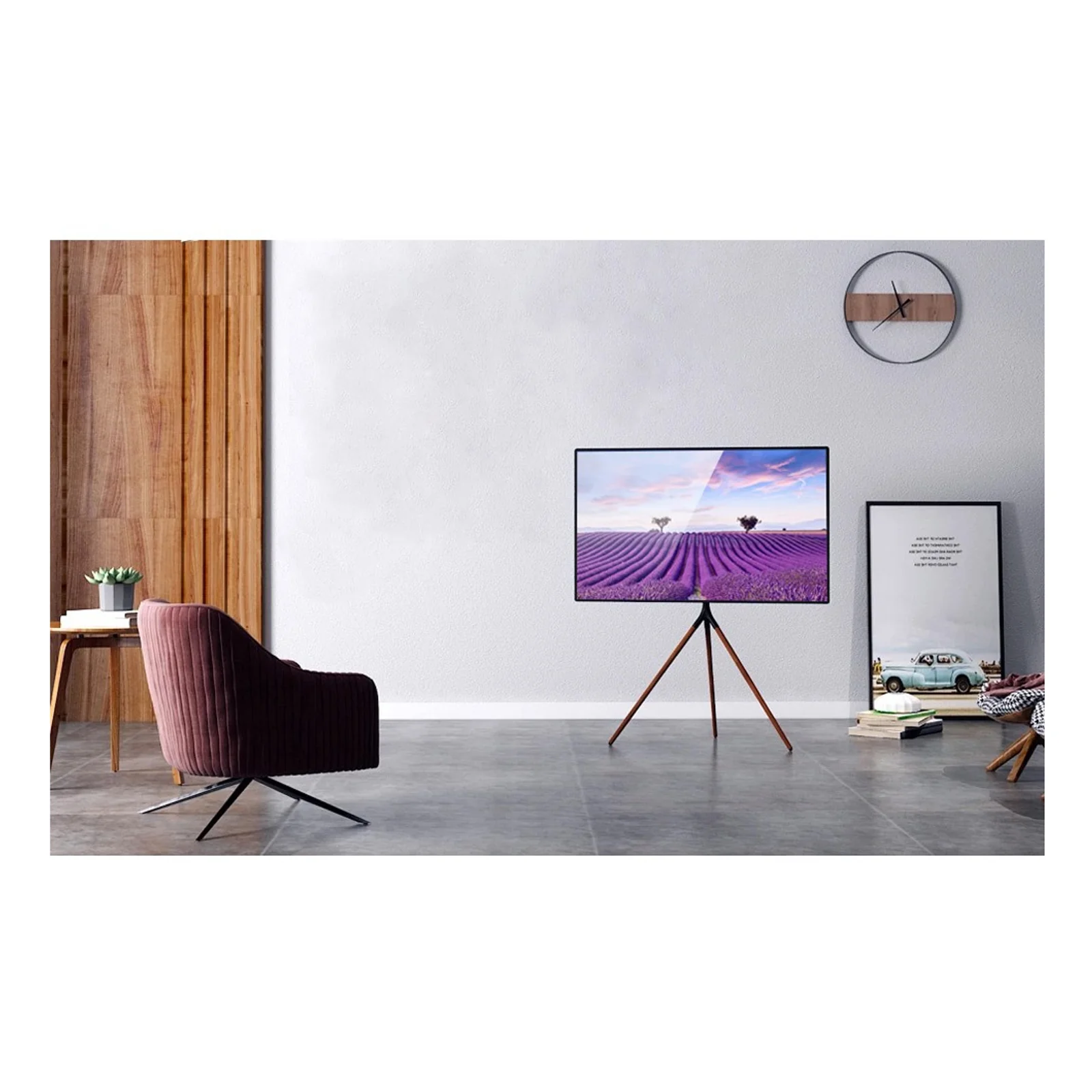 Techly ICA-TR18SAM support pour téléviseur 165,1 cm (65") Noyer