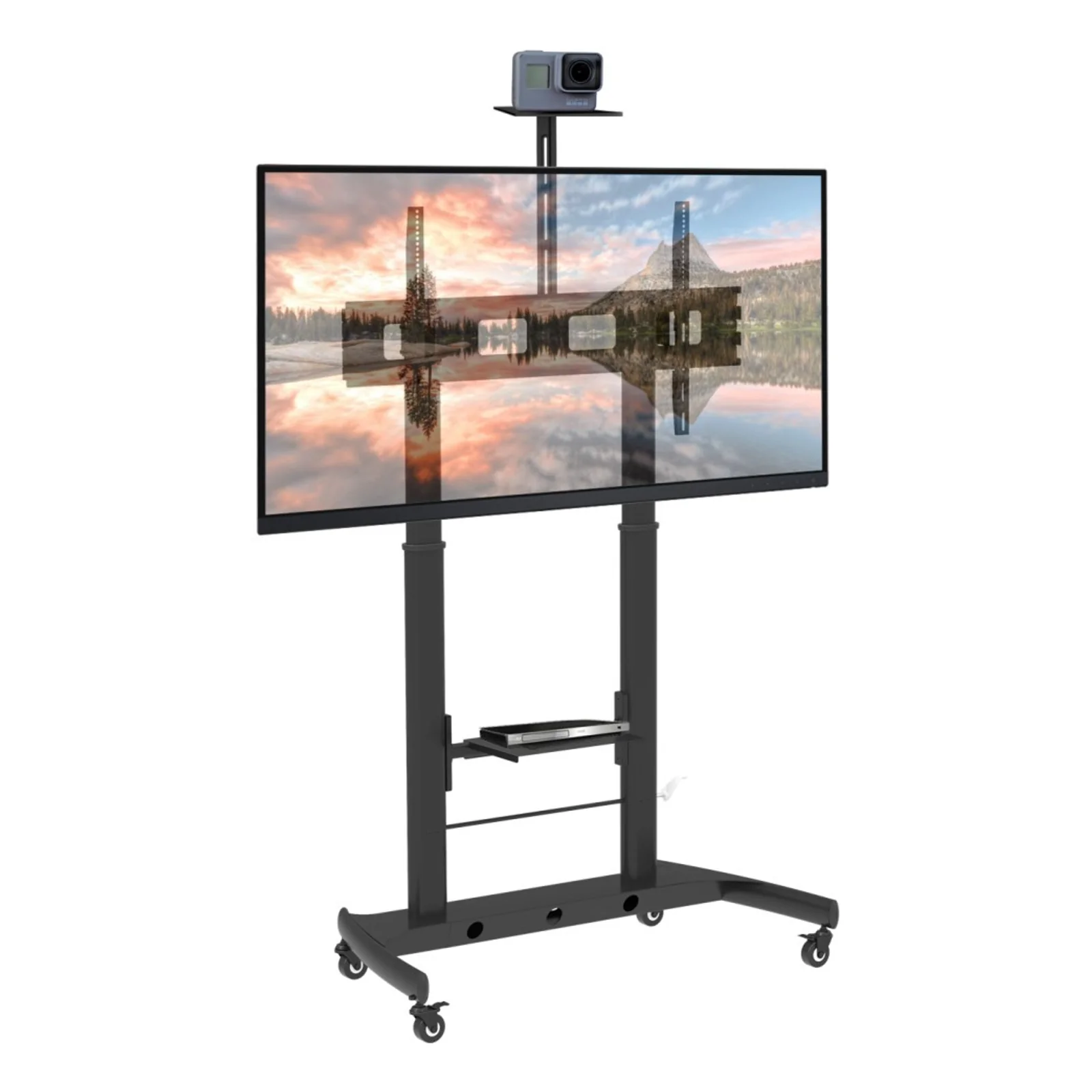 Techly ICA-TR45 Support TV et centre de divertissement 2 étagères