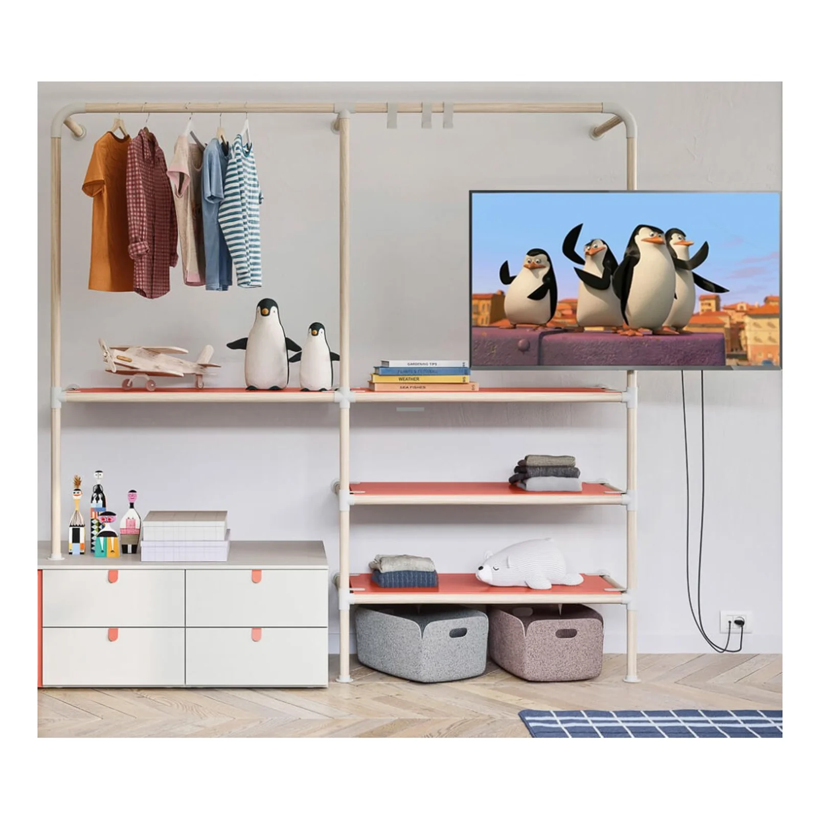 Techly ICALCD100BK Bureau Noir