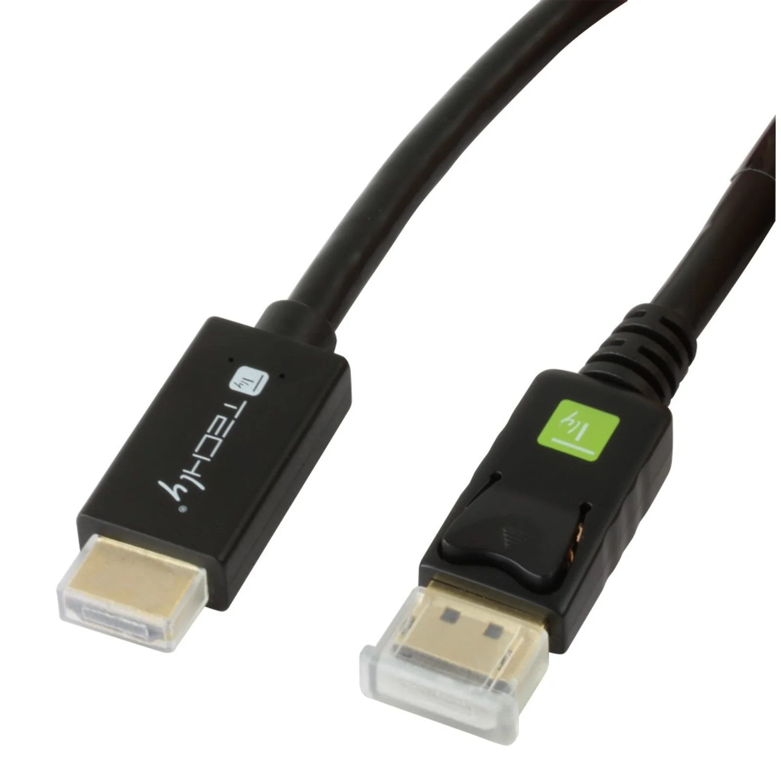 Techly ICOC DSP-H12-020 câble vidéo et adaptateur 2 m DisplayPort HDMI Noir