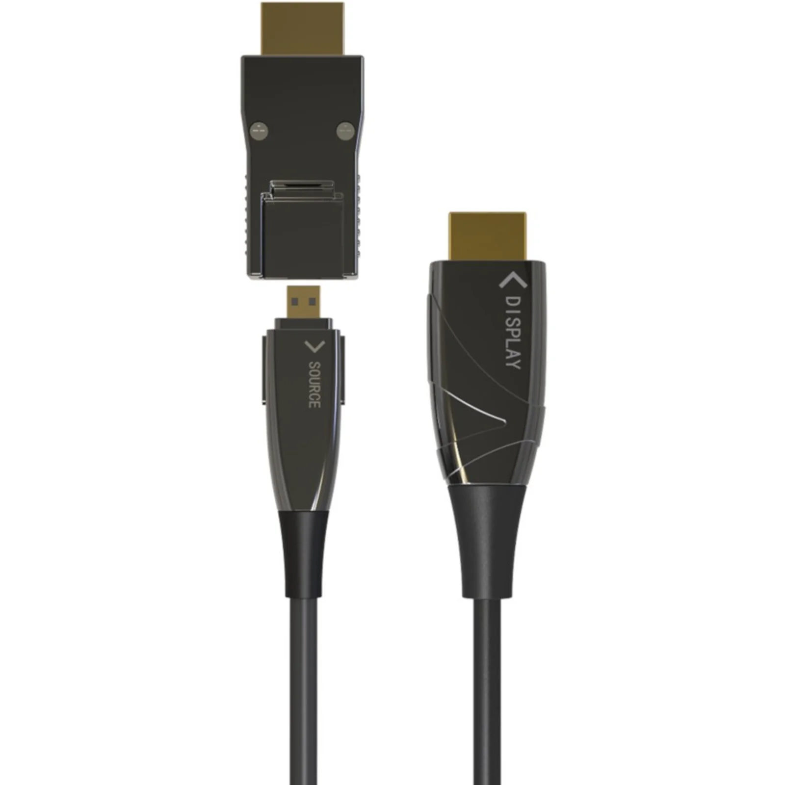 Techly ICOC HDMI-HY2D-020 câble HDMI 20 m HDMI Type A (Standard) HDMI Type D (Micro) Noir