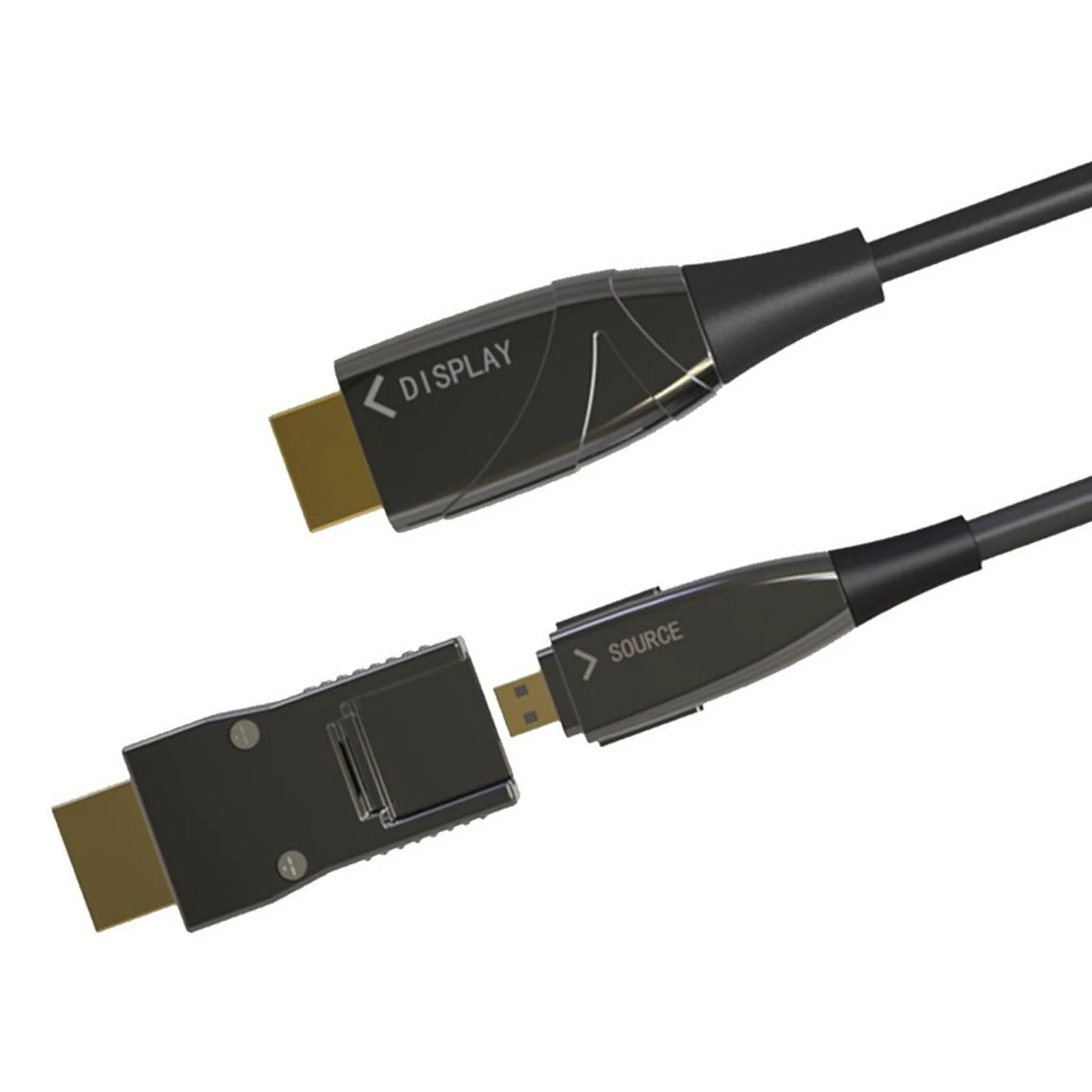 Techly ICOC HDMI-HY2D-050 câble HDMI 50 m HDMI Type A (Standard) HDMI Type D (Micro) Noir