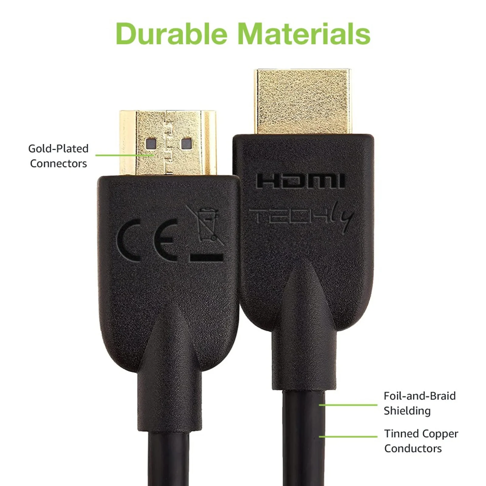 Techly ICOC HDMI2-4-020T câble HDMI 2 m HDMI Type A (Standard) Noir