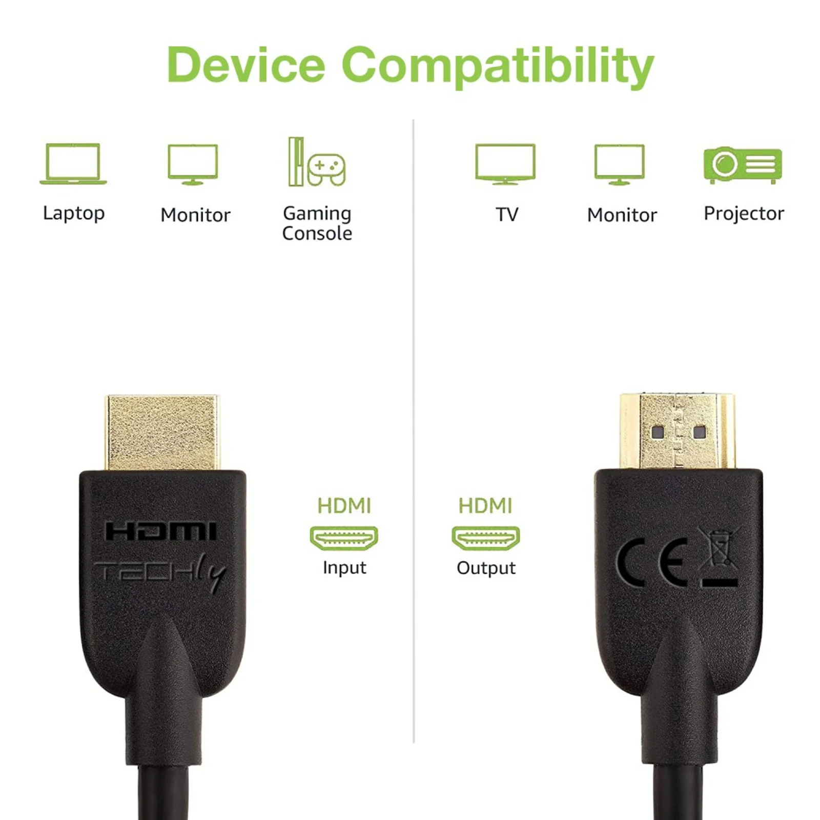 Techly ICOC HDMI2-4-030T câble HDMI 3 m HDMI Type A (Standard) Noir