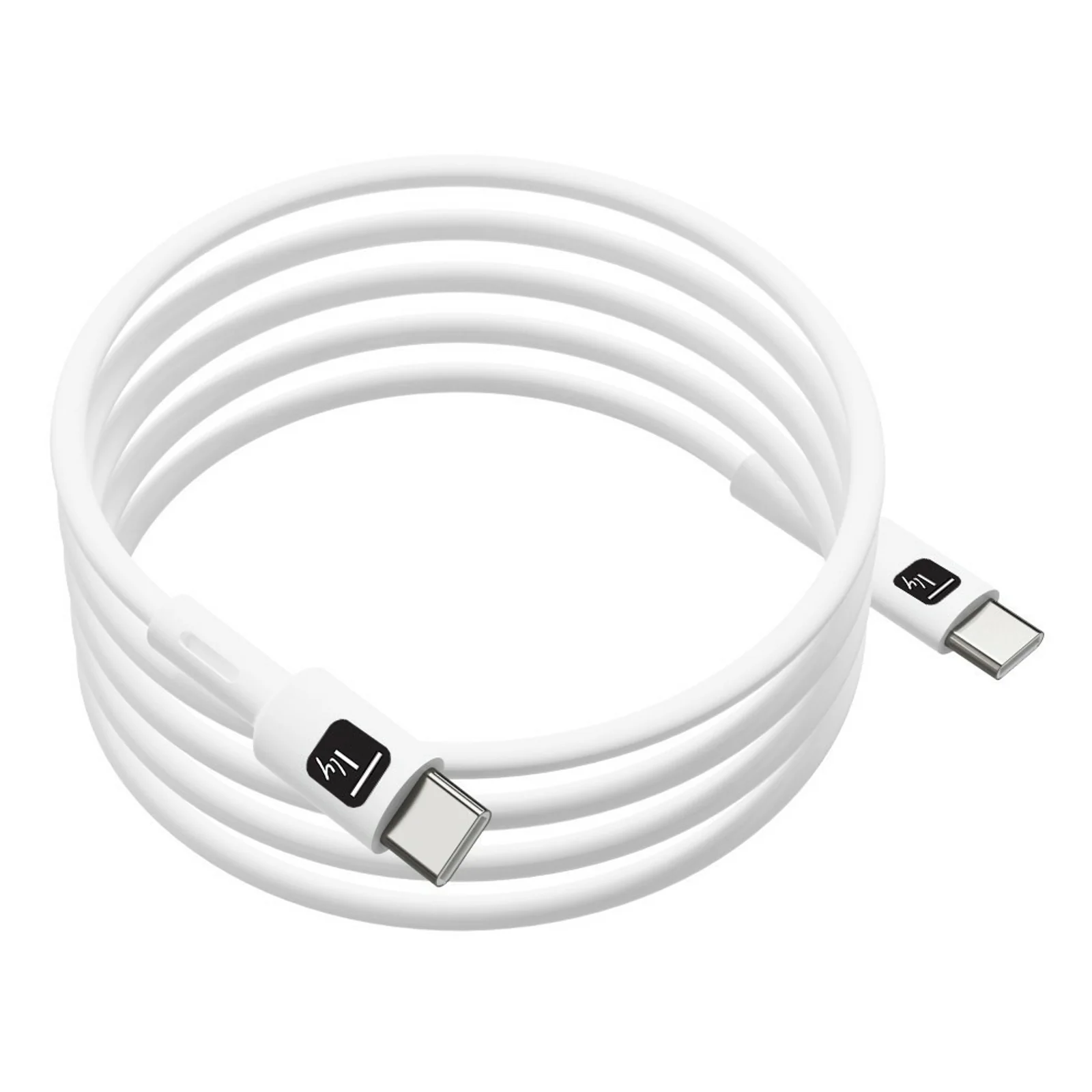Techly ICOC-MUSB20-C60W1 câble USB USB 2.0 1 m USB C 0,48 Gbit/s 60 W Blanc