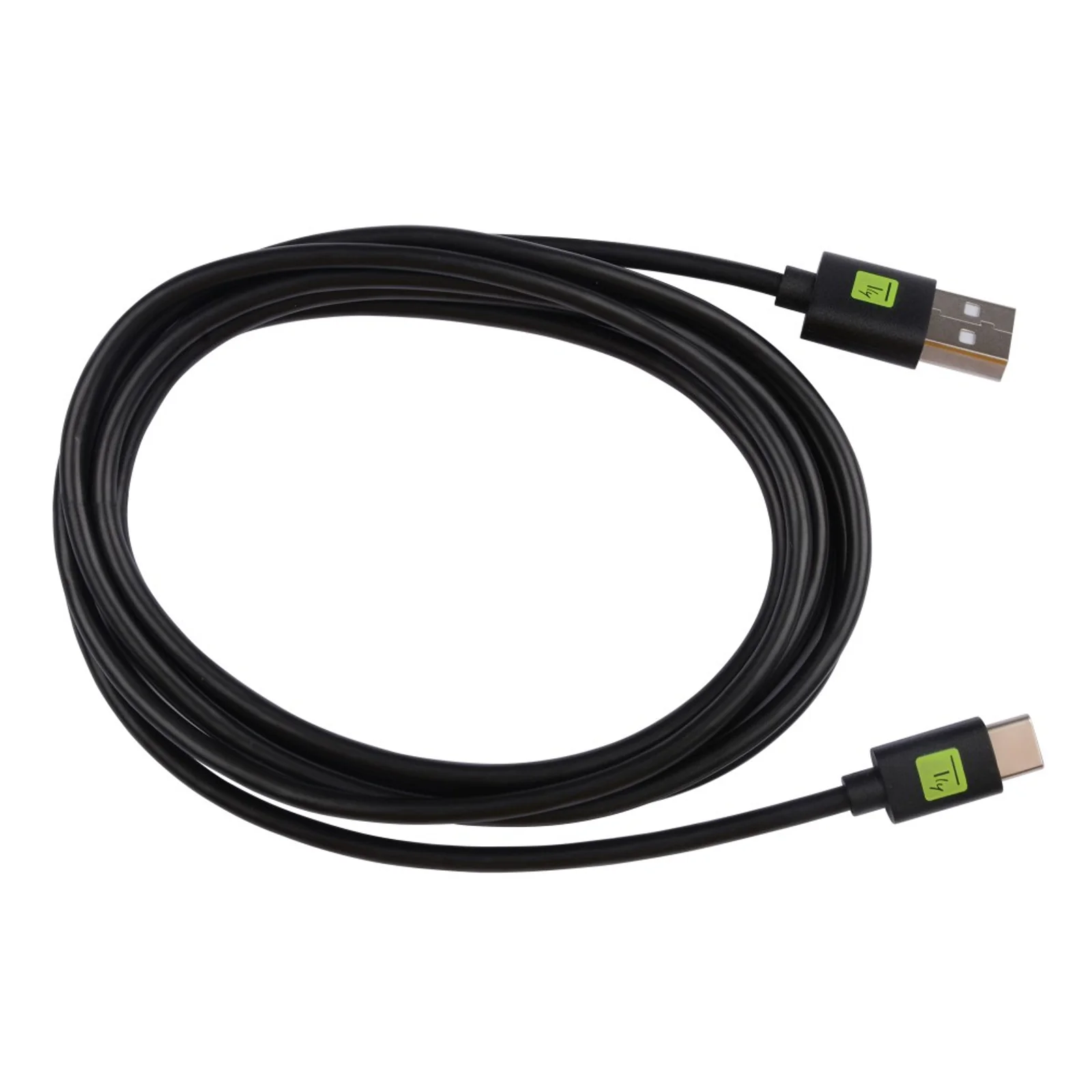 Techly ICOC MUSB20-CMAM20T câble USB USB 2.0 2 m USB A USB C 0,48 Gbit/s Noir