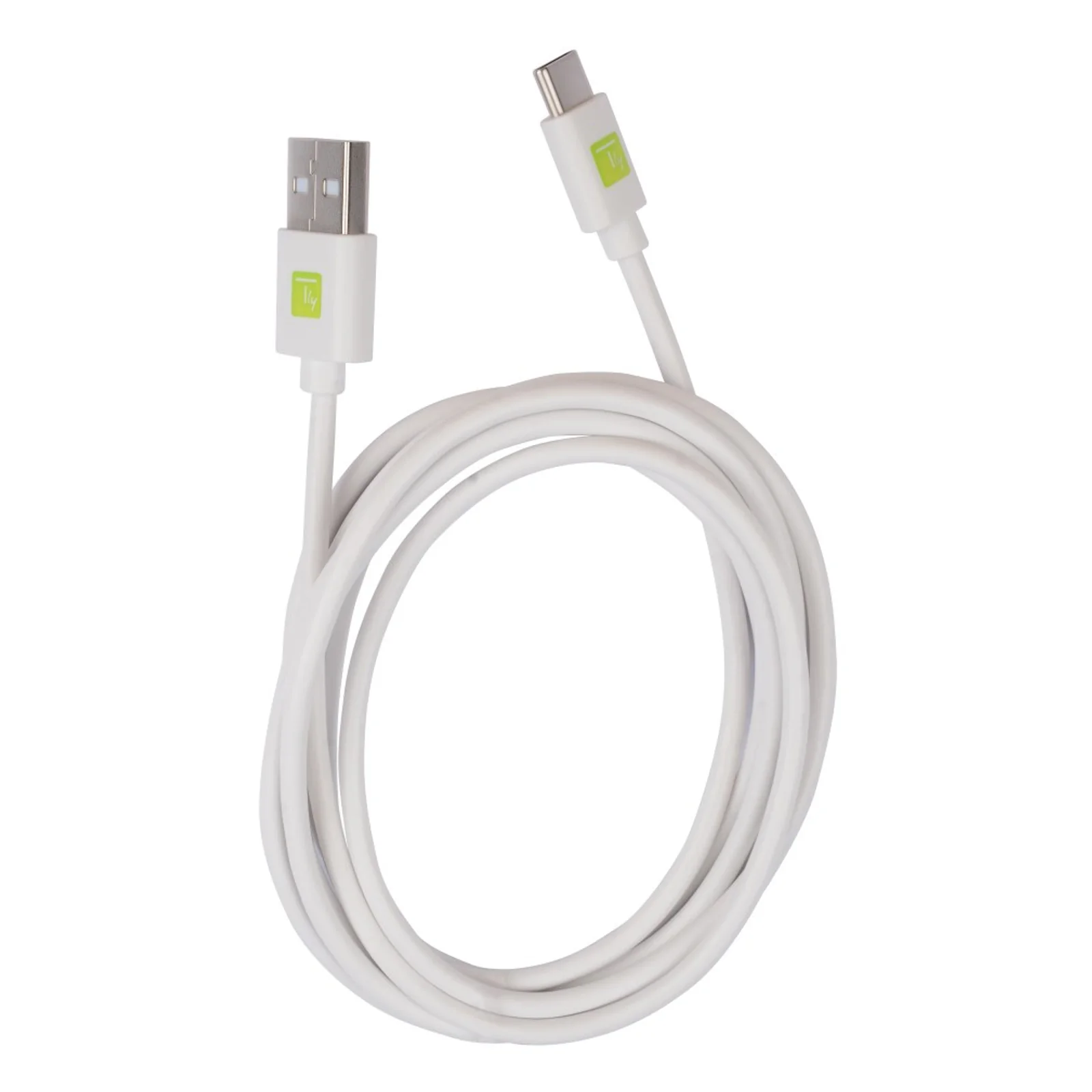 Techly ICOC MUSB20-CMAM20TW câble USB USB 2.0 2 m USB A USB C 0,48 Gbit/s Blanc