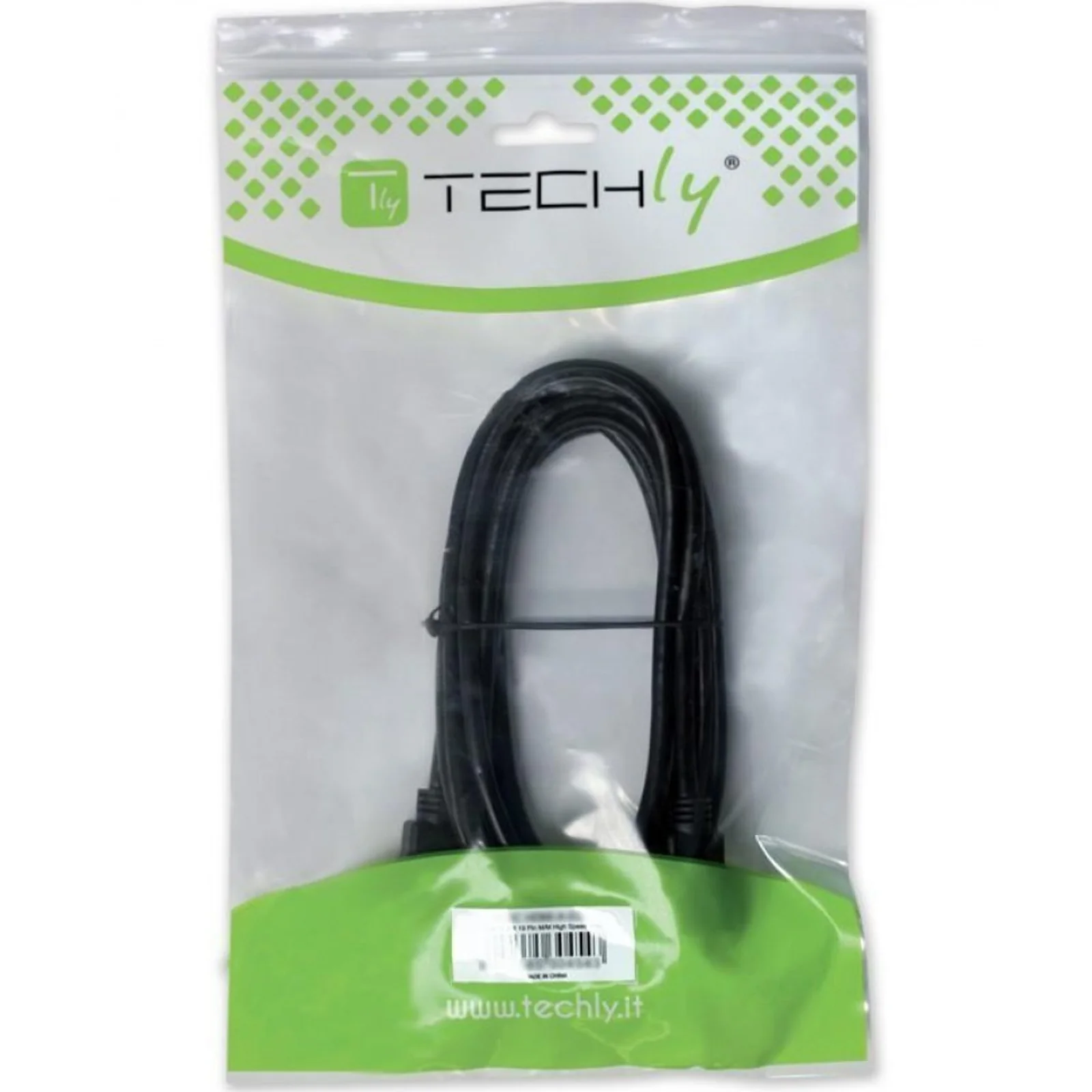 Techly ICOC U-AB-30-ANG câble USB USB 2.0 3 m USB A USB B 0,48 Gbit/s Noir