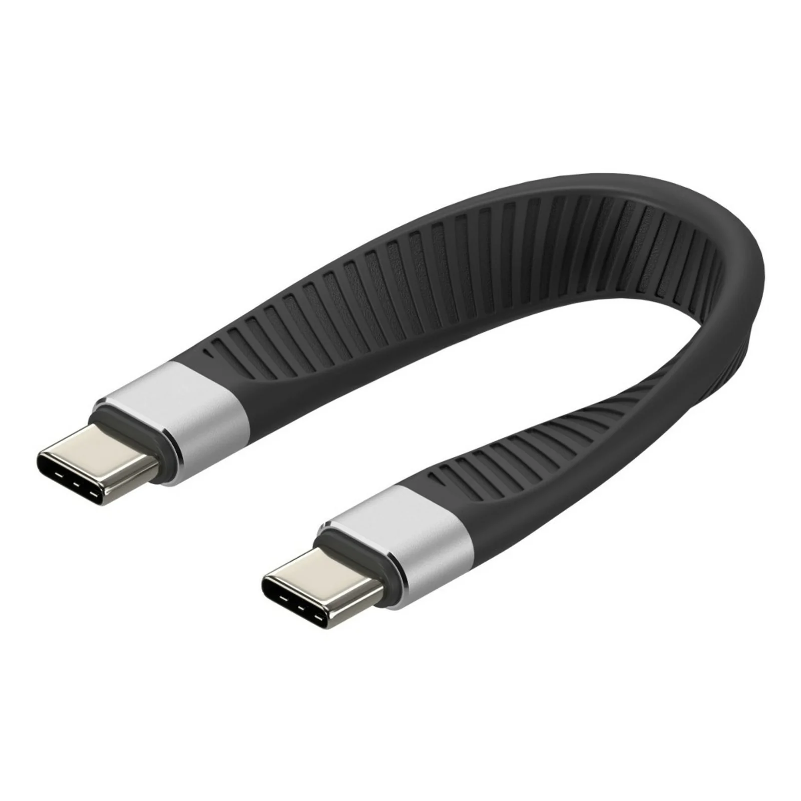 ICOC-USBC-FL-U4 câble USB USB4 Gen 2x2 0,124 m 40 Gbit/s 1000 W Noir