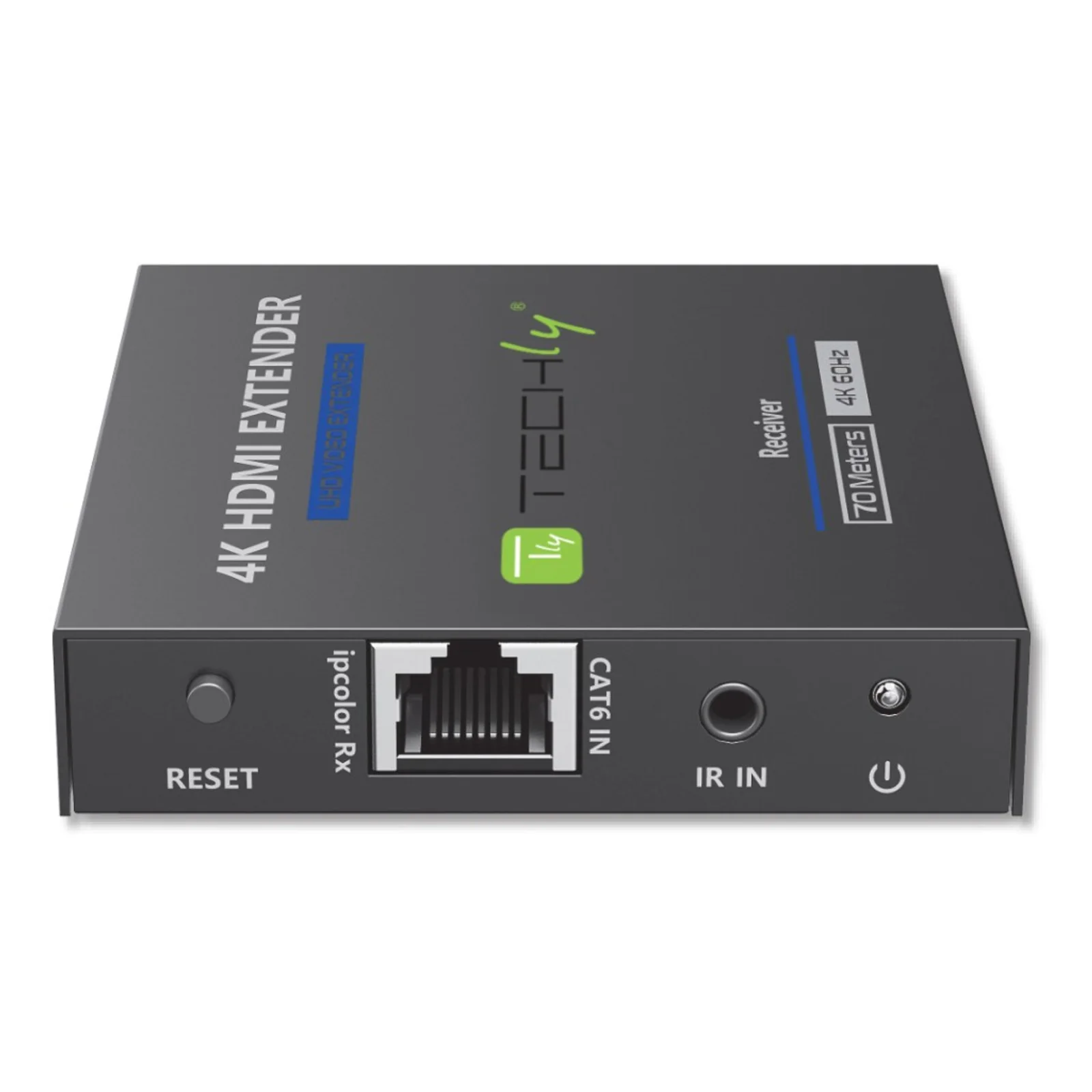Techly IDATA EXT-565 extension audio/video Émetteur et récepteur AV Noir