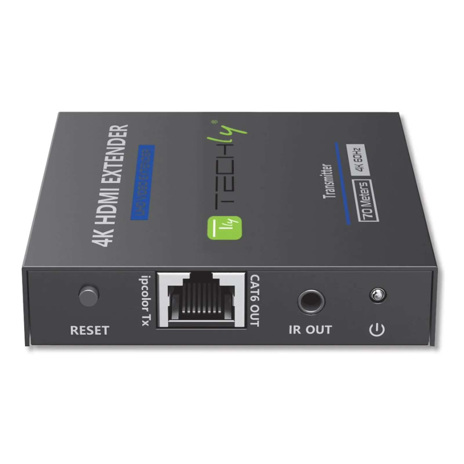 Techly IDATA EXT-565 extension audio/video Émetteur et récepteur AV Noir