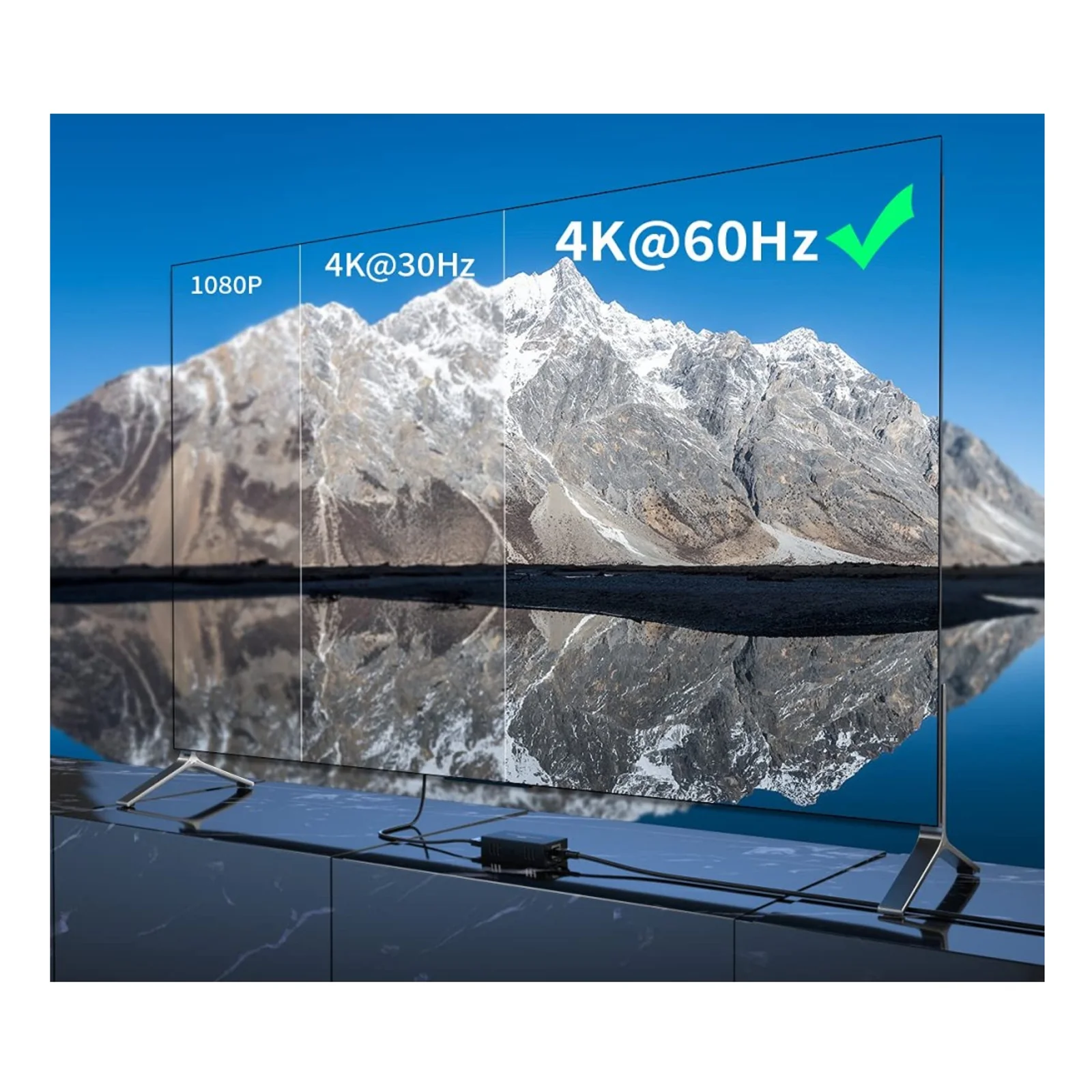Techly IDATA EXT-565 extension audio/video Émetteur et récepteur AV Noir