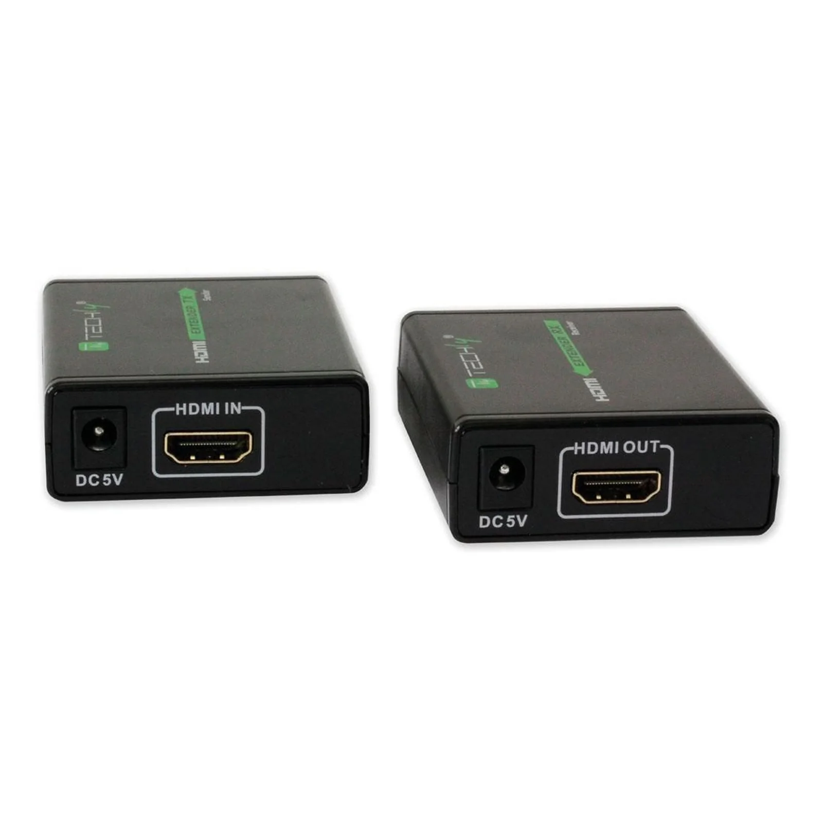 Techly IDATA EXT-E70 extension audio/video Émetteur et récepteur AV Noir