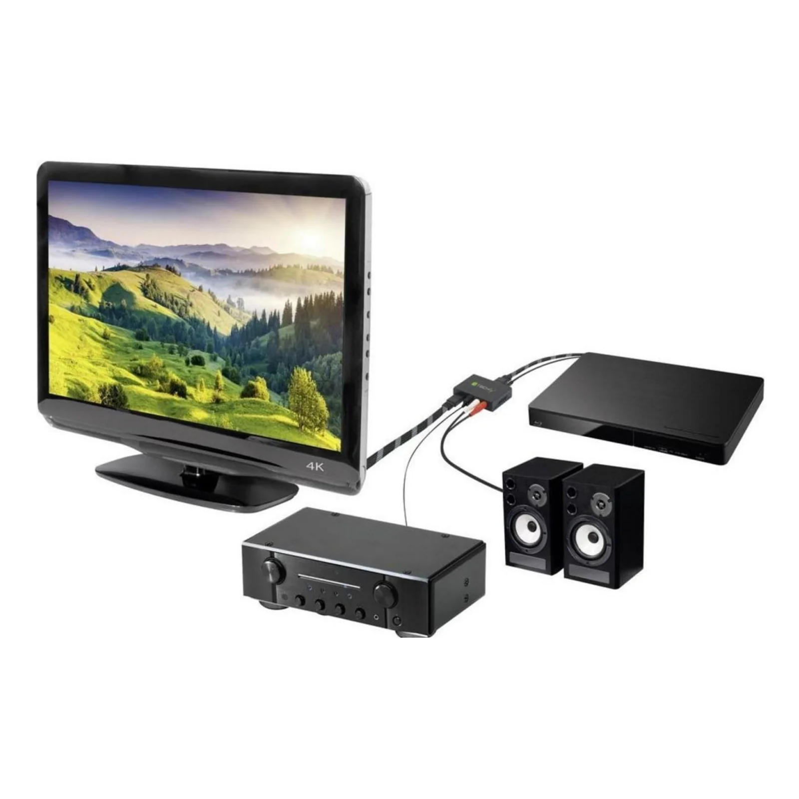 Techly IDATA HDMI-EA convertisseur audio Noir