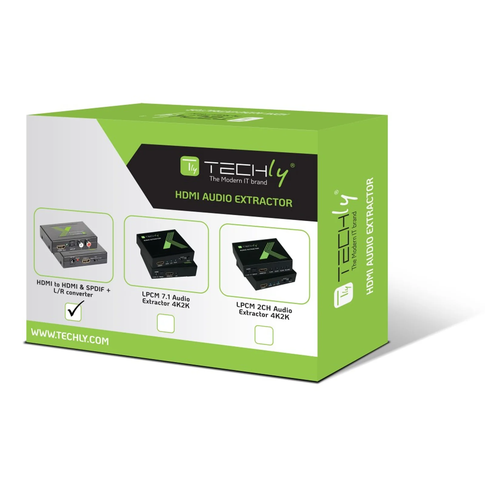 Techly IDATA HDMI-EA convertisseur audio Noir