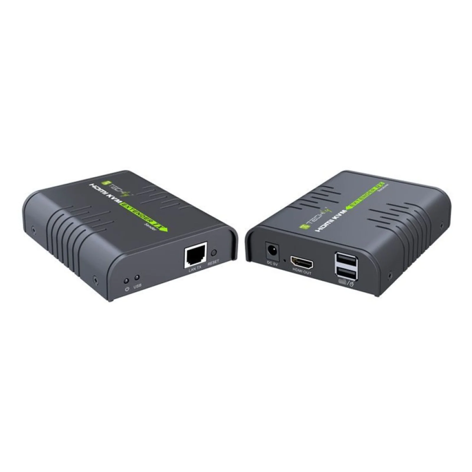 Techly IDATA HDMI-KVM2 extension KVM Émetteur et récepteur