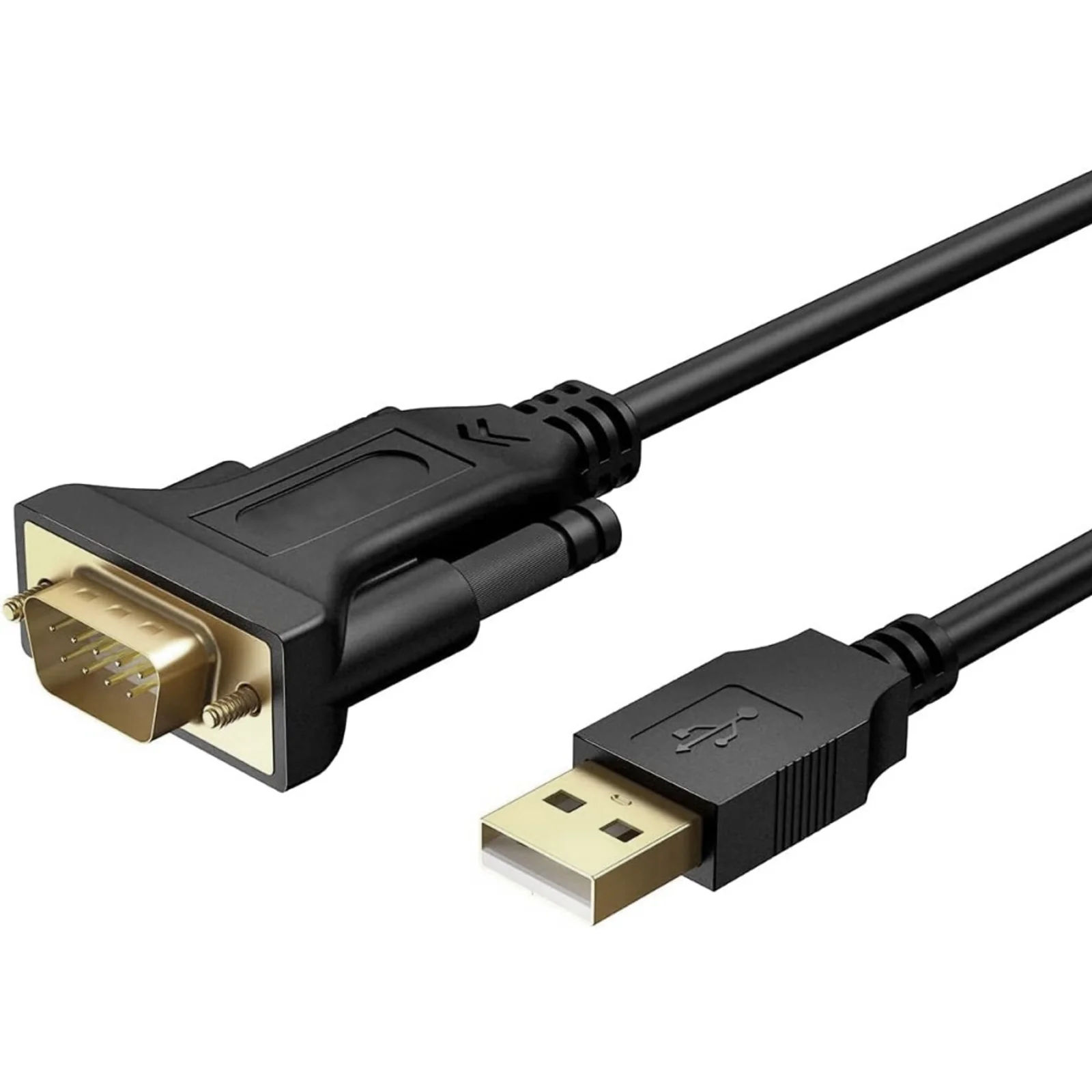 IDATA USB2-SER-1A câble Série Noir 1,5 m USB Type-A DB-9