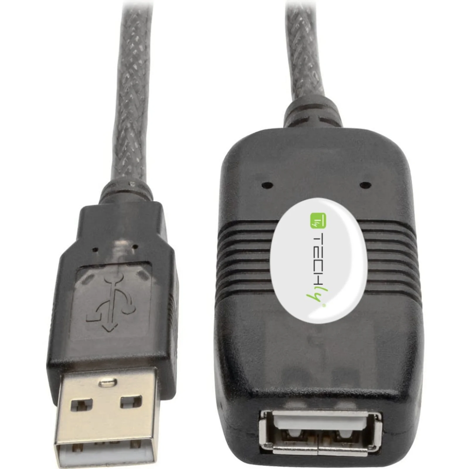Techly IUSB-REP10TY câble USB USB 2.0 10 m USB A 0,48 Gbit/s Noir