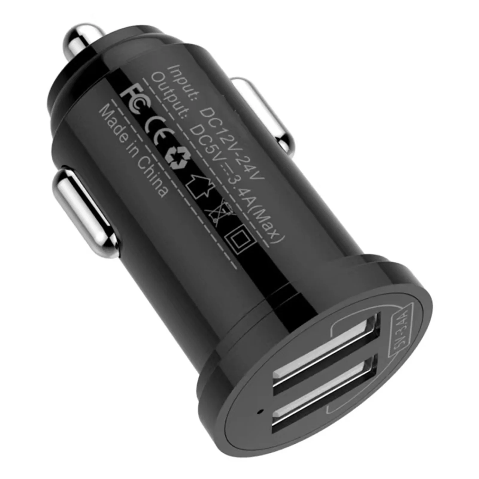 Techly IUSB2-CAR5-A48 chargeur d'appareils mobiles Universel Noir Allume-cigare Auto