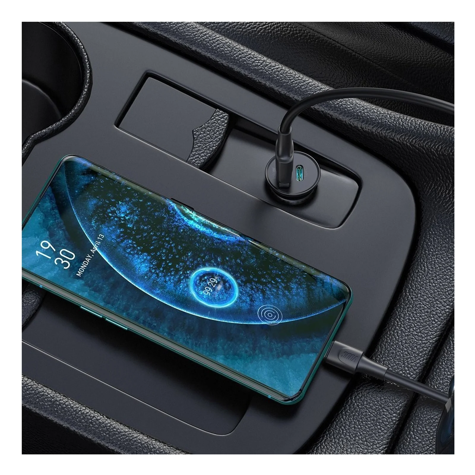 Techly IUSB2-CAR5-AC38W chargeur d'appareils mobiles Universel Noir Allume-cigare Charge rapide Auto