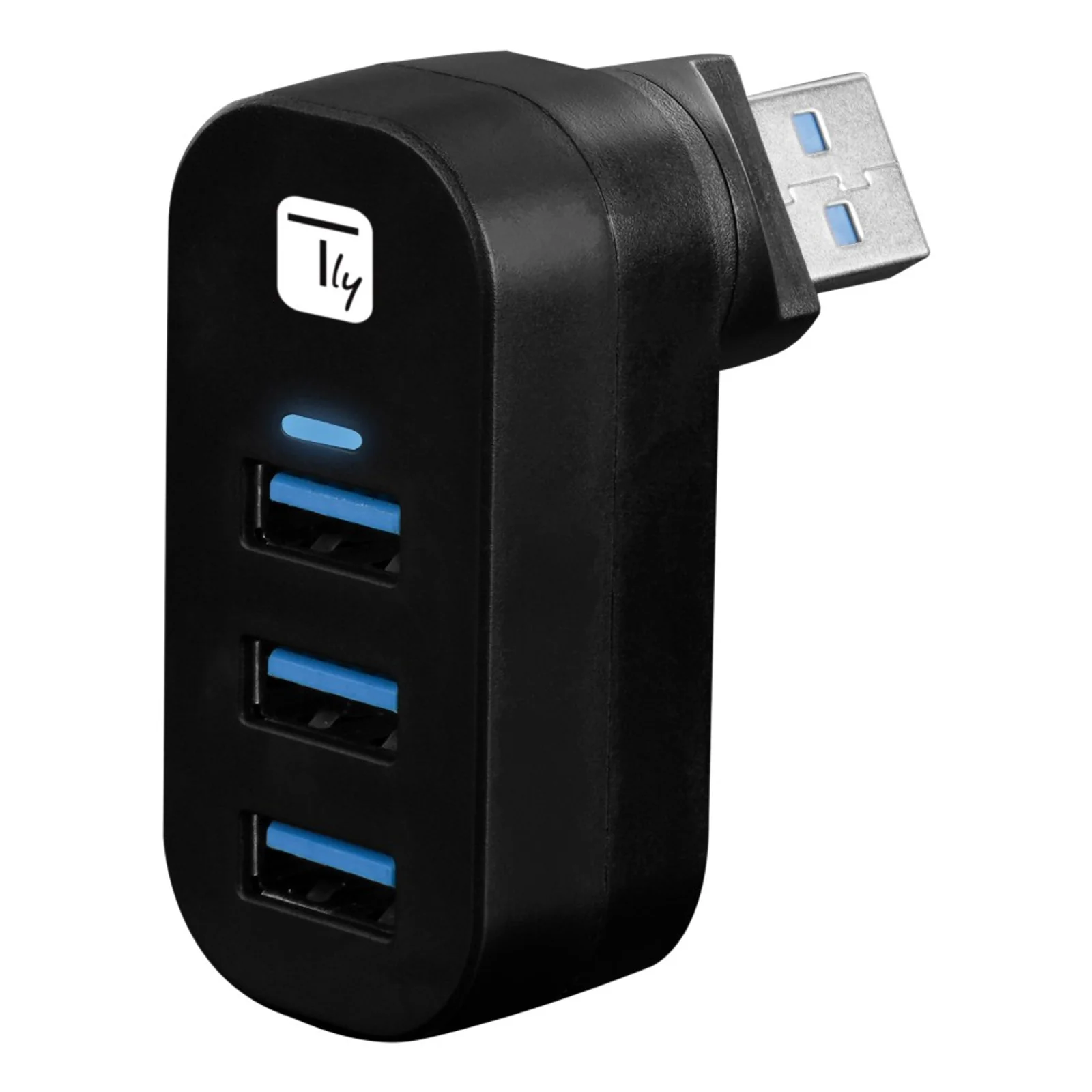 IUSB3-HUB3-ROTB hub & concentrateur USB 3.2 Gen 1 (3.1 Gen 1) Type-A 5000 Mbit/s Noir
