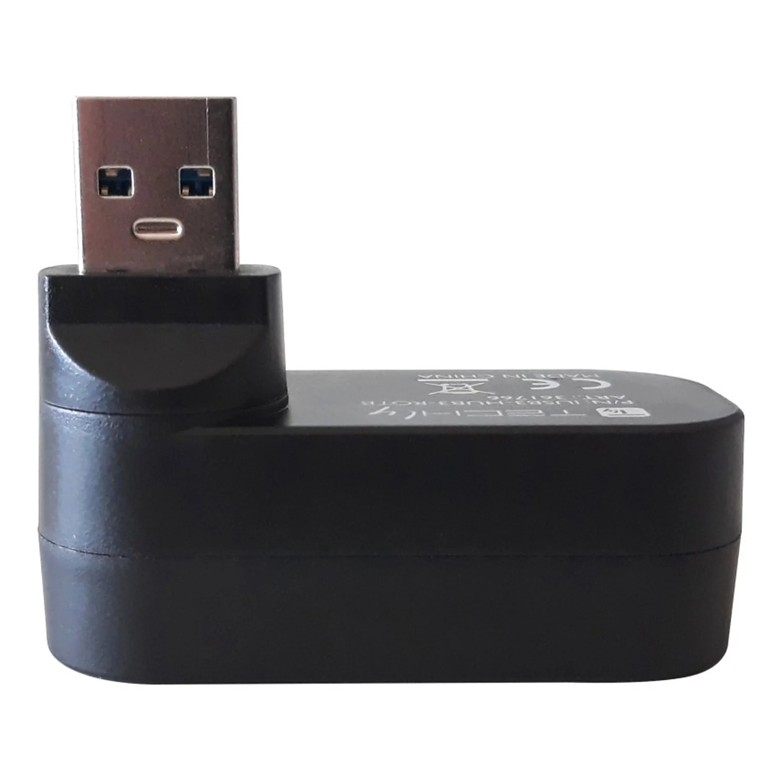 Techly IUSB3-HUB3-ROTB hub & concentrateur USB 3.2 Gen 1 (3.1 Gen 1) Type-A 5000 Mbit/s Noir