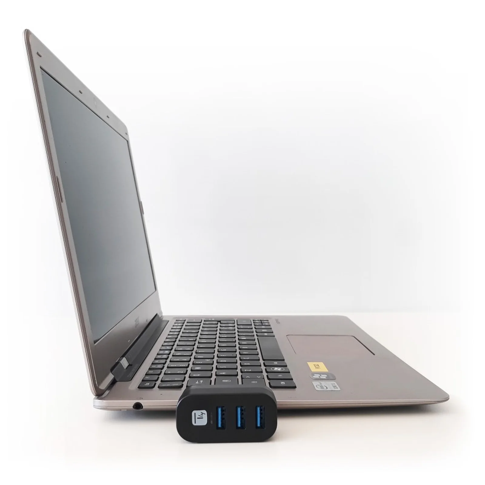 Techly IUSB3-HUB3-ROTB hub & concentrateur USB 3.2 Gen 1 (3.1 Gen 1) Type-A 5000 Mbit/s Noir