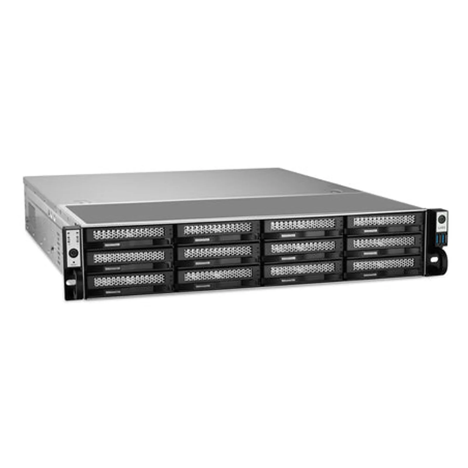 TerraMaster U12-500 Plus NAS Rack (2 U) Intel® Core™ i7 16 Go DDR5 0 To Gris