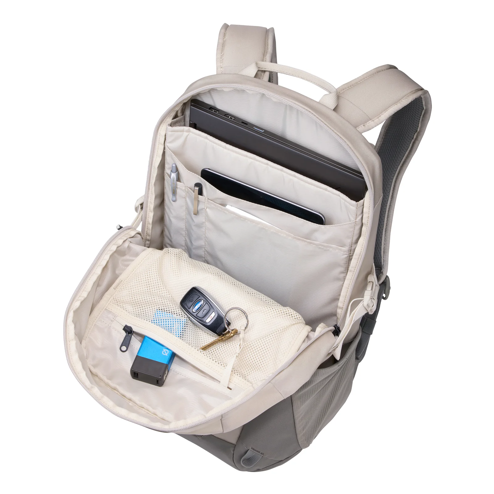 Thule EnRoute TEBP4116 - Pelican/Vetiver sac à dos Sac à dos normal Gris, Blanc Nylon