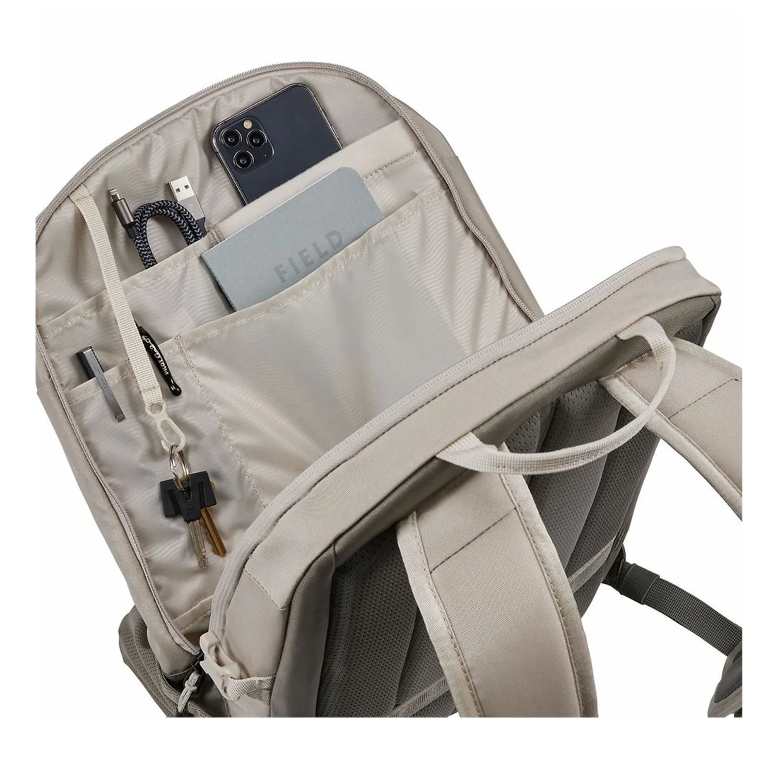 Thule EnRoute TEBP4216 - Pelican/Vetiver sac à dos Sac à dos normal Gris, Blanc Nylon