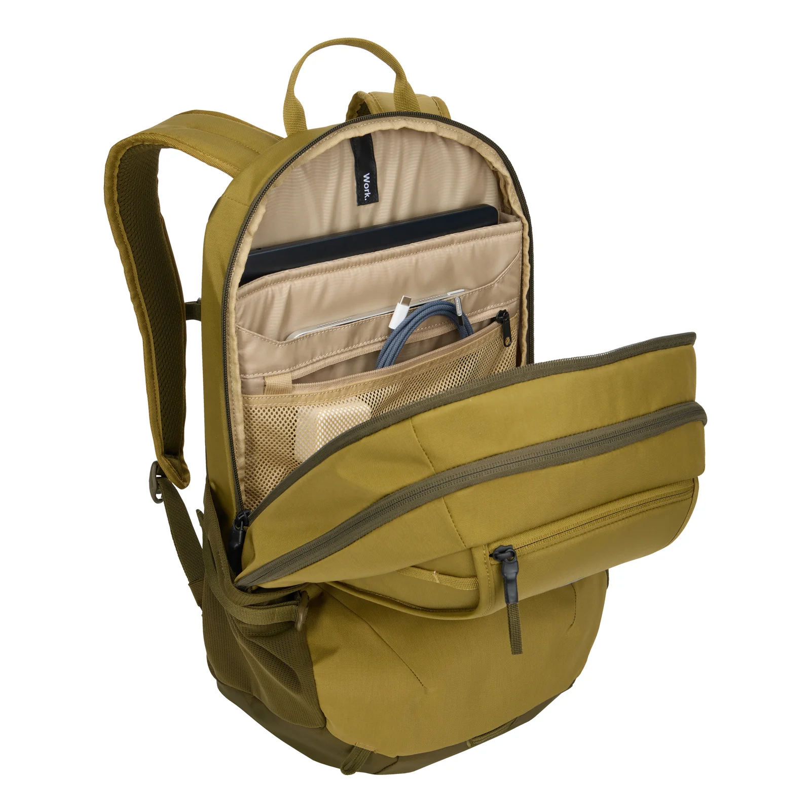 Thule EnRoute TEBP5216 - Nutria/Natural Green sac à dos Sac à dos normal Vert, Naturel Nylon