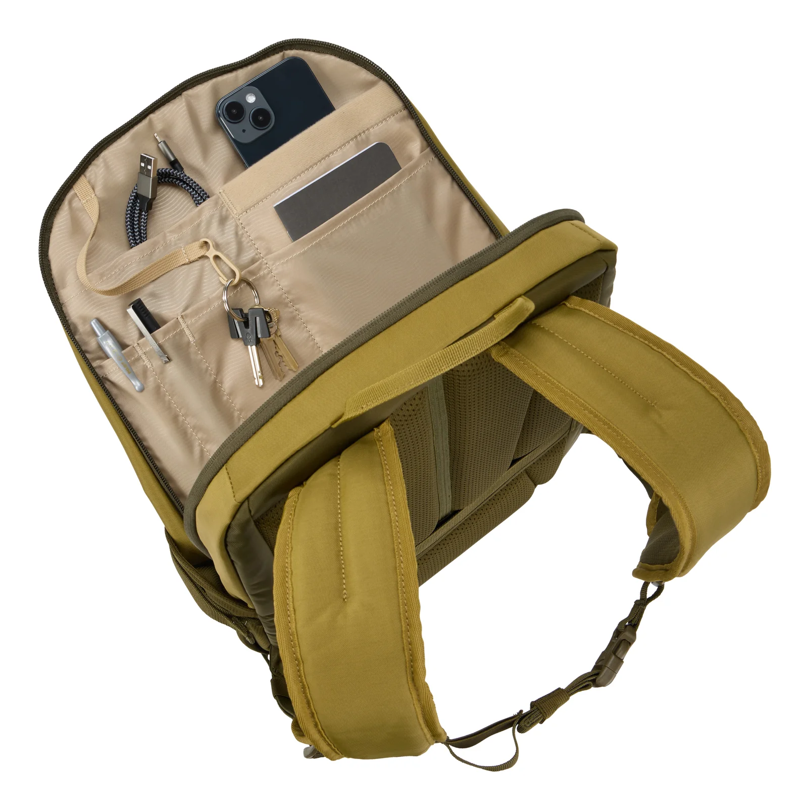 Thule EnRoute TEBP5216 - Nutria/Natural Green sac à dos Sac à dos normal Vert, Naturel Nylon
