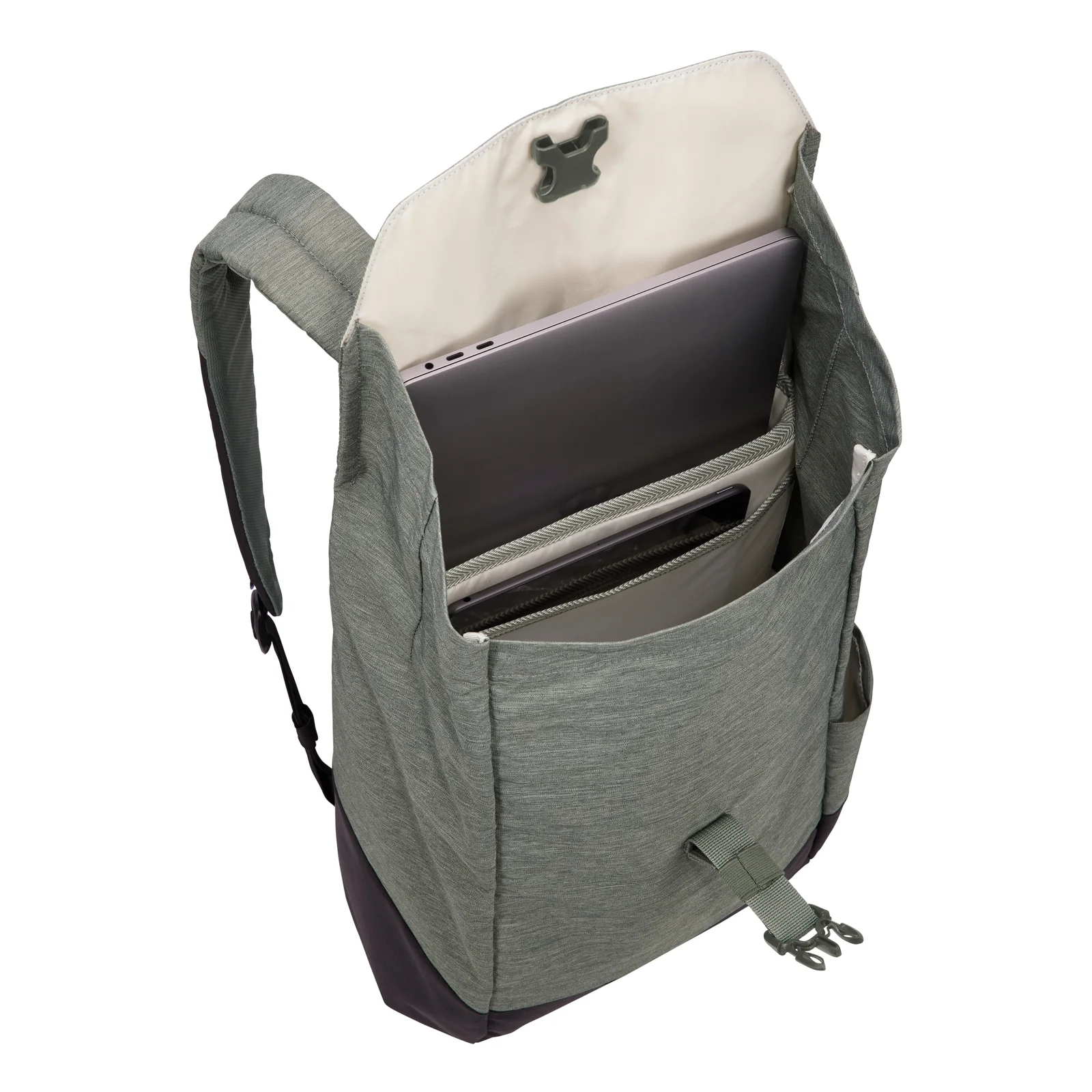 Thule Lithos TLBP213 - Agave/black sac à dos Sac à dos normal Noir, Gris Polyester
