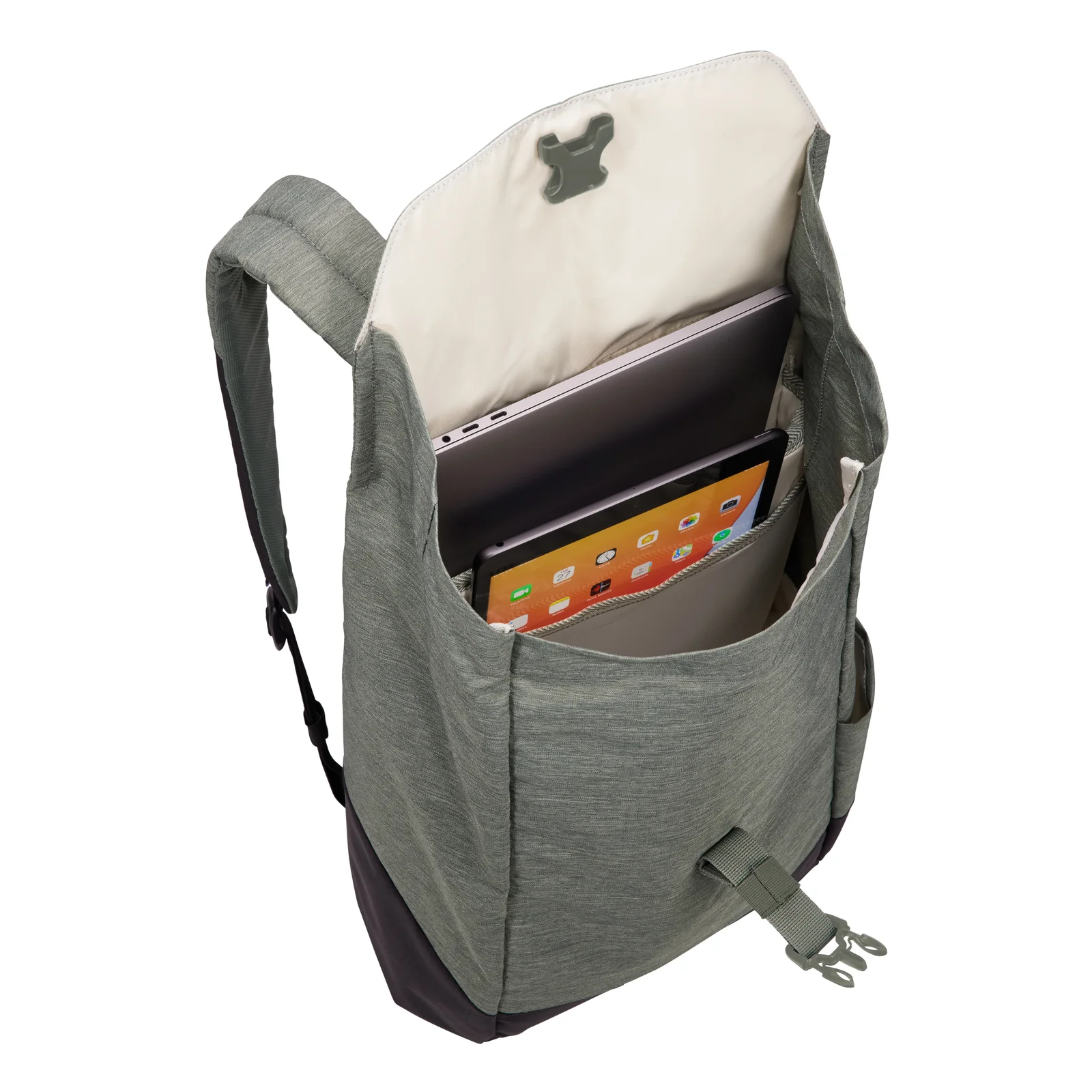 Thule Lithos TLBP213 - Agave/black sac à dos Sac à dos normal Noir, Gris Polyester