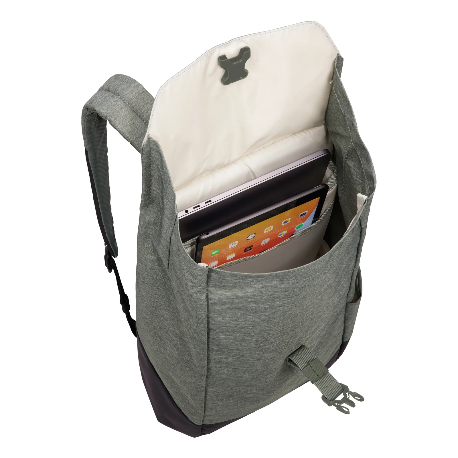 Thule Lithos TLBP213 - Agave/black sac à dos Sac à dos normal Noir, Gris Polyester