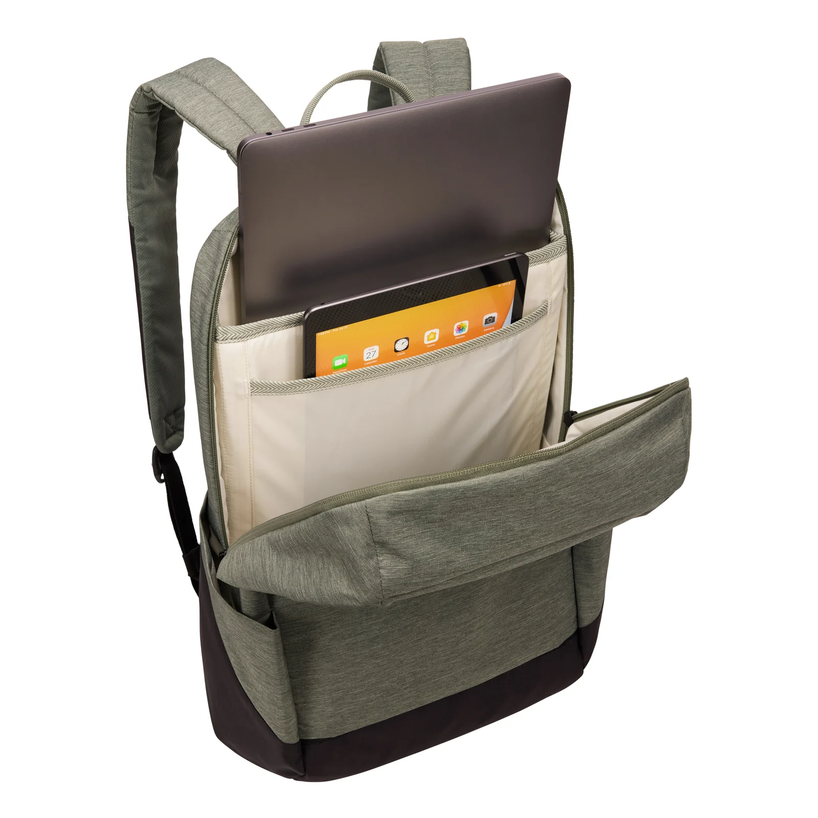 Thule Lithos TLBP216 - Agave/Black sac à dos Sac à dos normal Noir, Gris Polyester