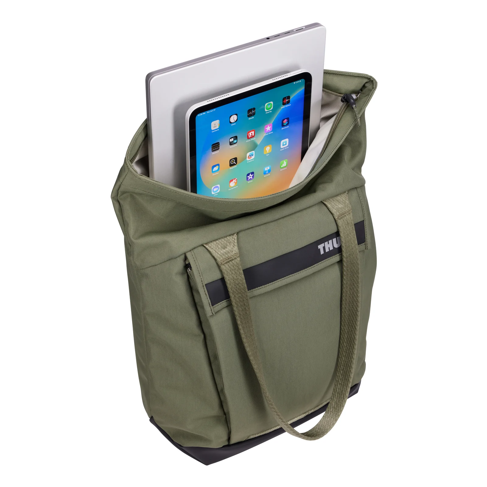 Thule Paramount PARATB3116 Soft Green Polyester Noir Unisexe Sac fourre-tout