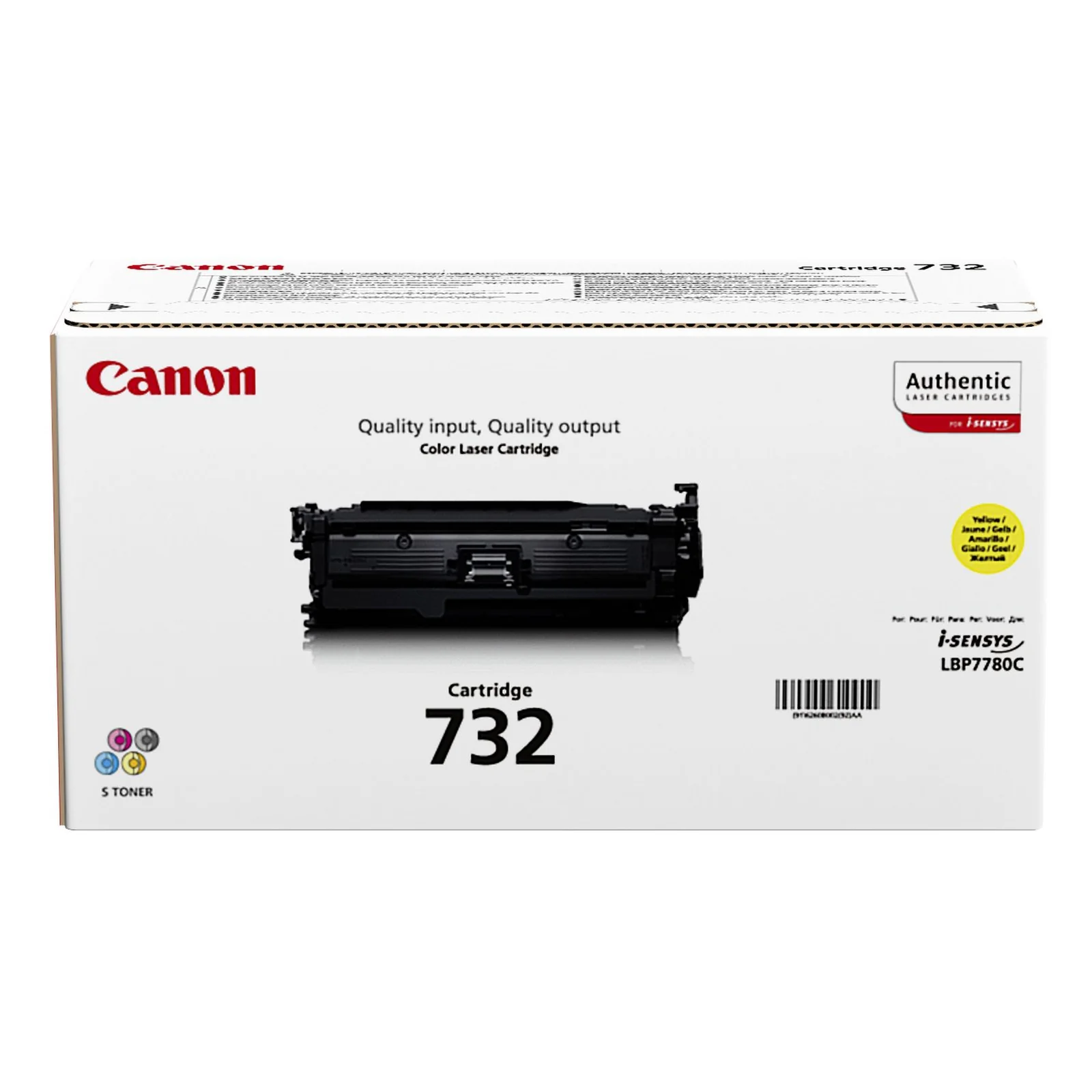 Toner Canon 732Y jaune 6 400 pages pour i-SENSYS LBP7780Cx