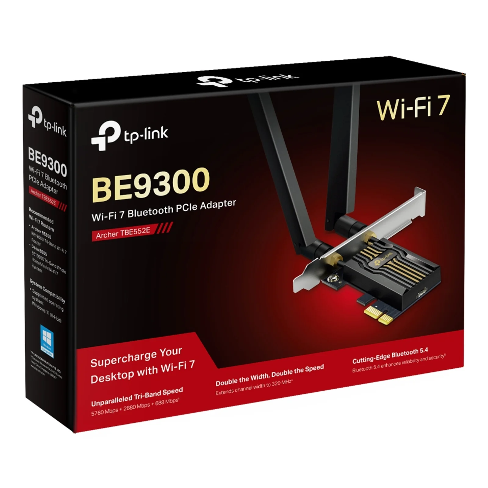 TP-Link Archer TBE552E carte réseau WLAN / Bluetooth 5760 Mbit/s