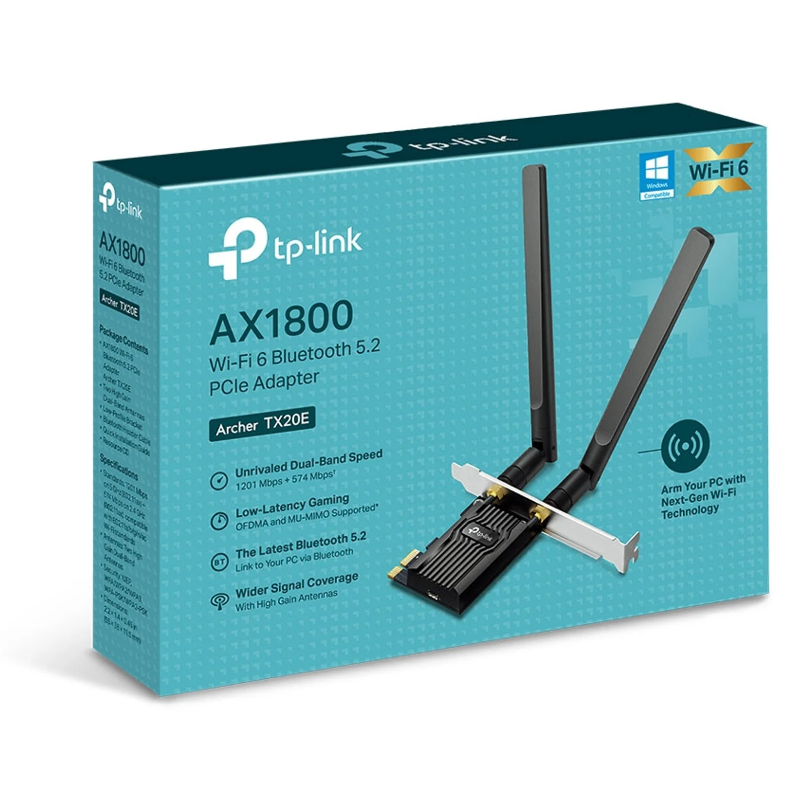 TP-Link Archer TX20E Interne WLAN / Bluetooth 1800 Mbit/s