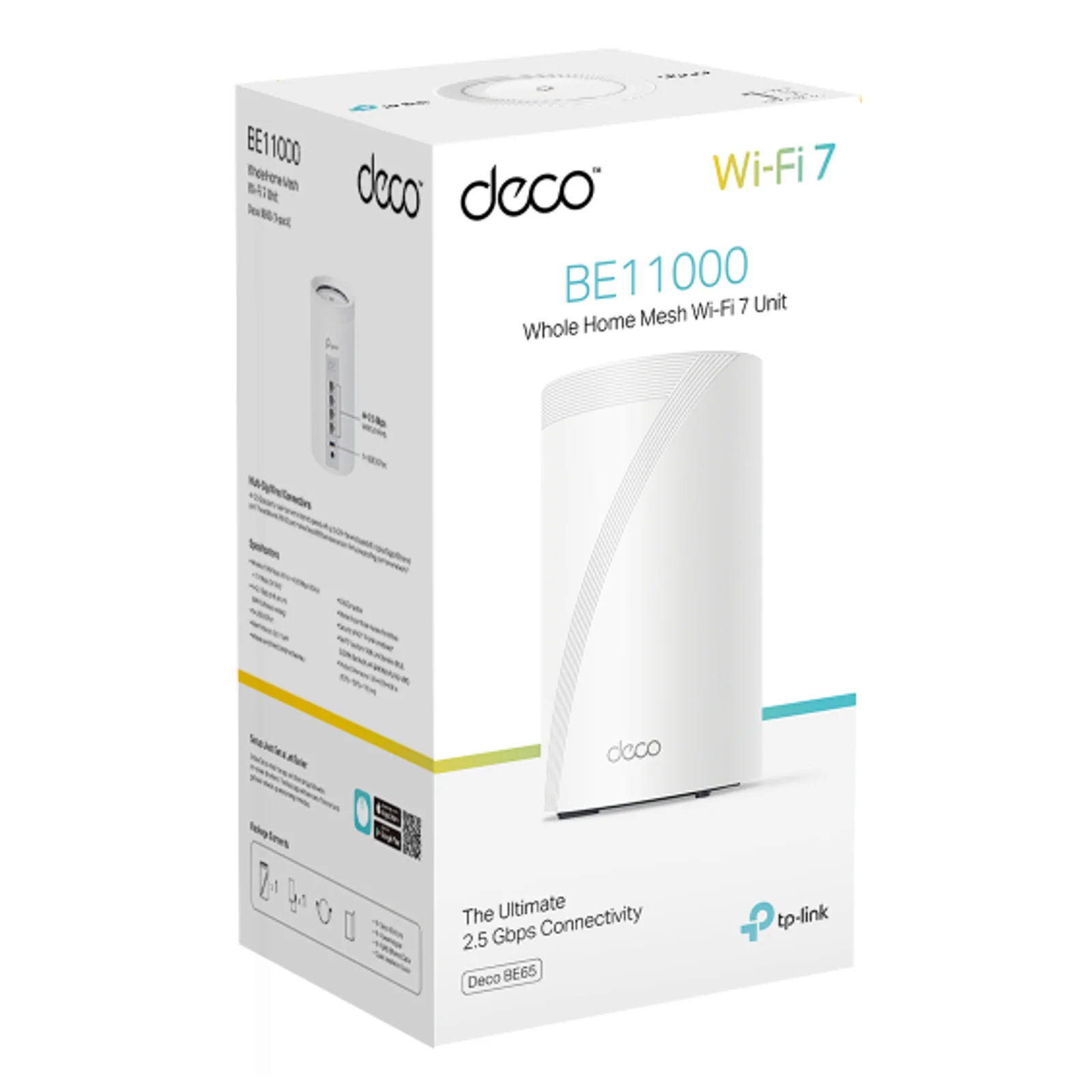 TP-Link Deco BE65 Tri-bande (2,4 GHz / 5 GHz / 6 GHz) Wi-Fi 7 (802.11be) Blanc 4 Interne