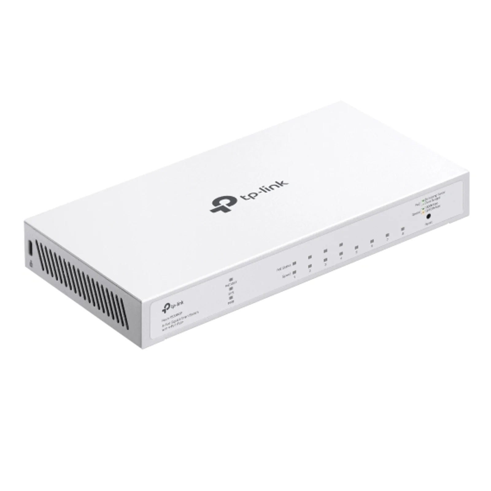 TP-Link FESTA FS308GP commutateur réseau Géré Gigabit Ethernet (10/100/1000) Connexion Ethernet, supportant l'alimentation via ce port (PoE) Blanc