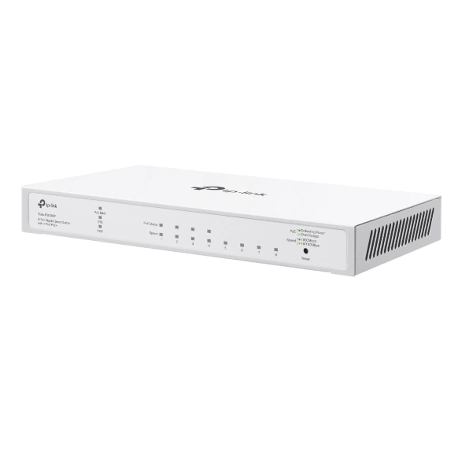 TP-Link FESTA FS308GP commutateur réseau Géré Gigabit Ethernet (10/100/1000) Connexion Ethernet, supportant l'alimentation via ce port (PoE) Blanc