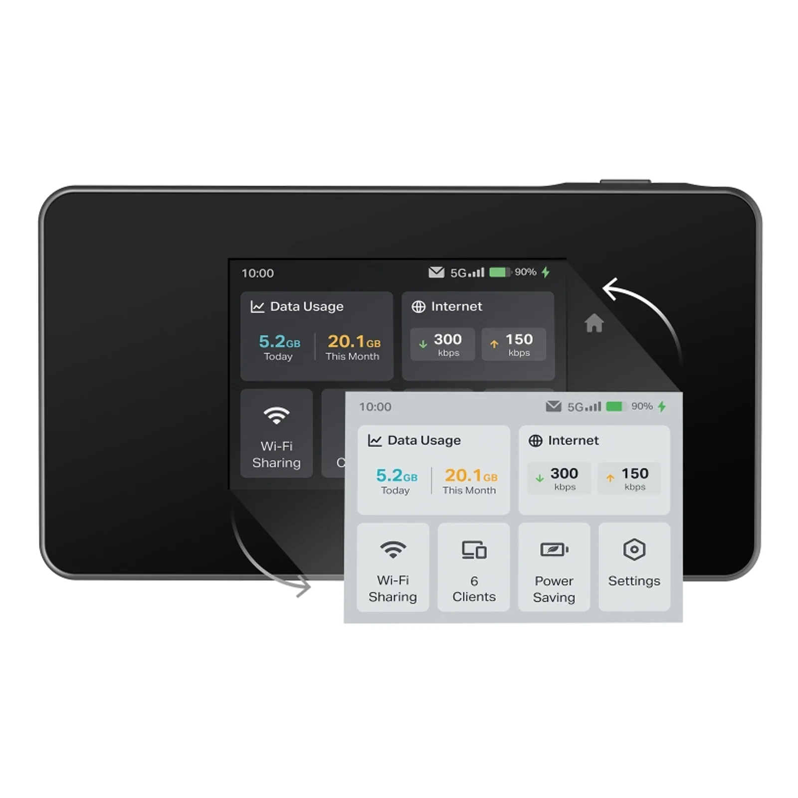 TP-Link M8550(EU) routeur cellulaire, passerelle et modem Routeur de réseau cellulaire