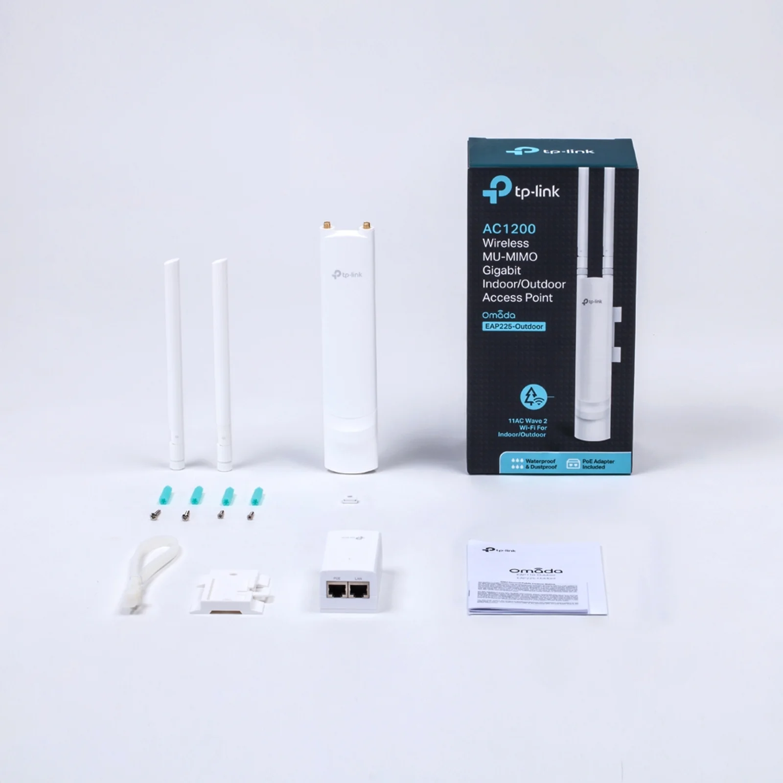 TP-Link Omada EAP225-Outdoor 1200 Mbit/s Blanc Connexion Ethernet, supportant l'alimentation via ce port (PoE)