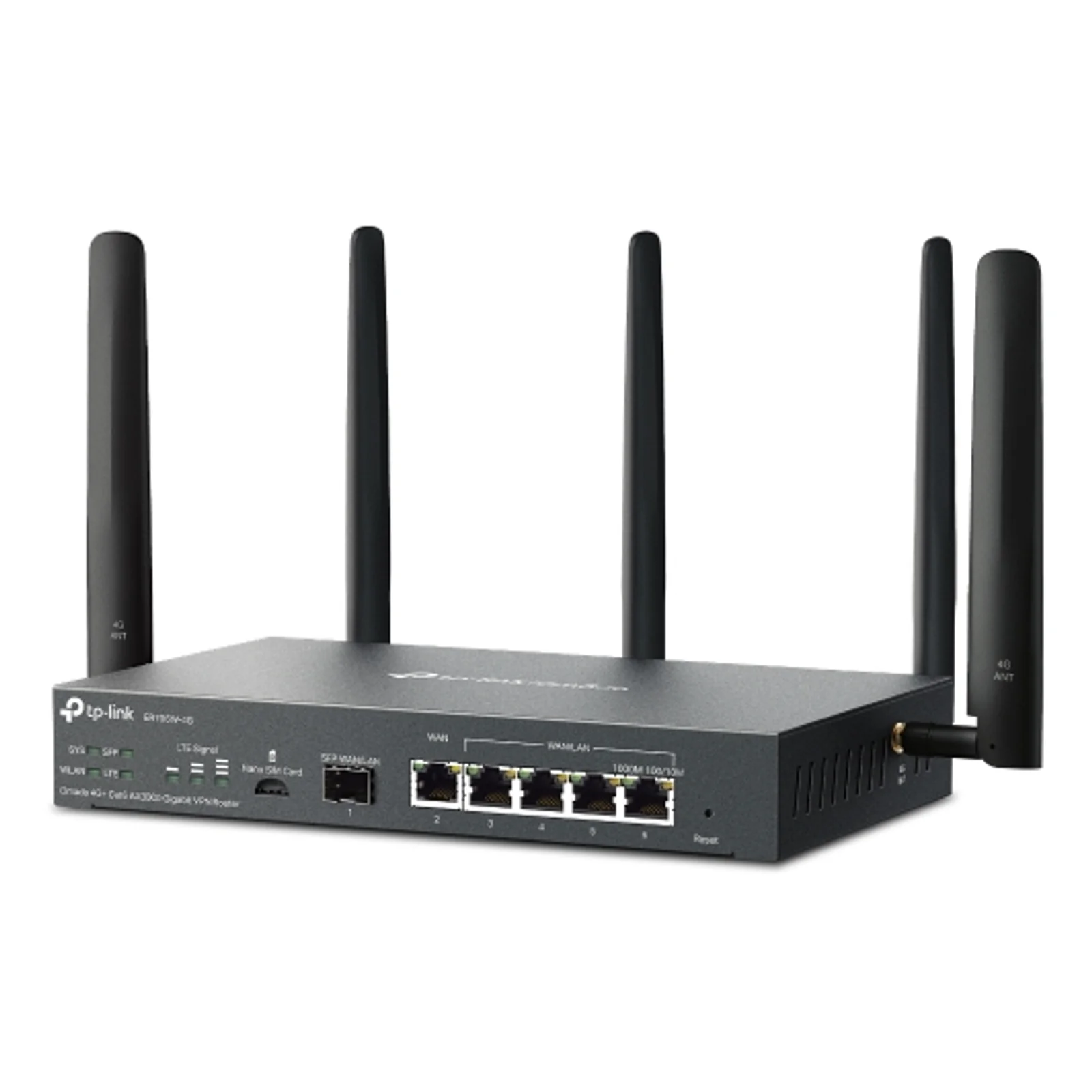TP-Link Omada ER706W-4G routeur sans fil Gigabit Ethernet Bi-bande (2,4 GHz / 5 GHz) Noir