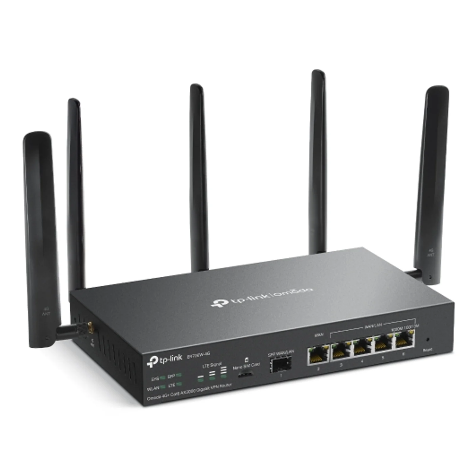 TP-Link Omada ER706W-4G routeur sans fil Gigabit Ethernet Bi-bande (2,4 GHz / 5 GHz) Noir