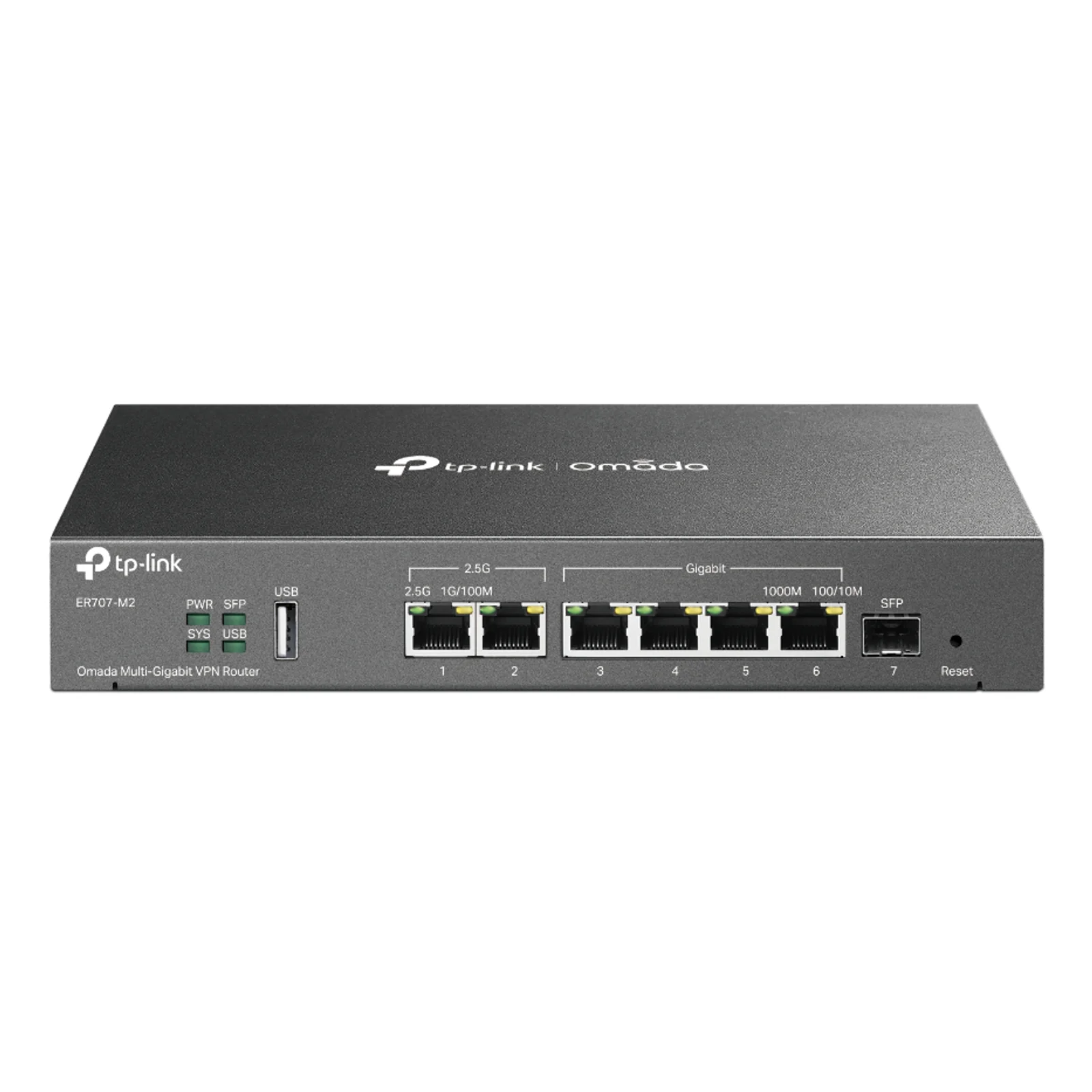 Omada ER707-M2 Routeur connecté 2.5 Gigabit Ethernet, Fast Ethernet, Gigabit Ethernet Noir